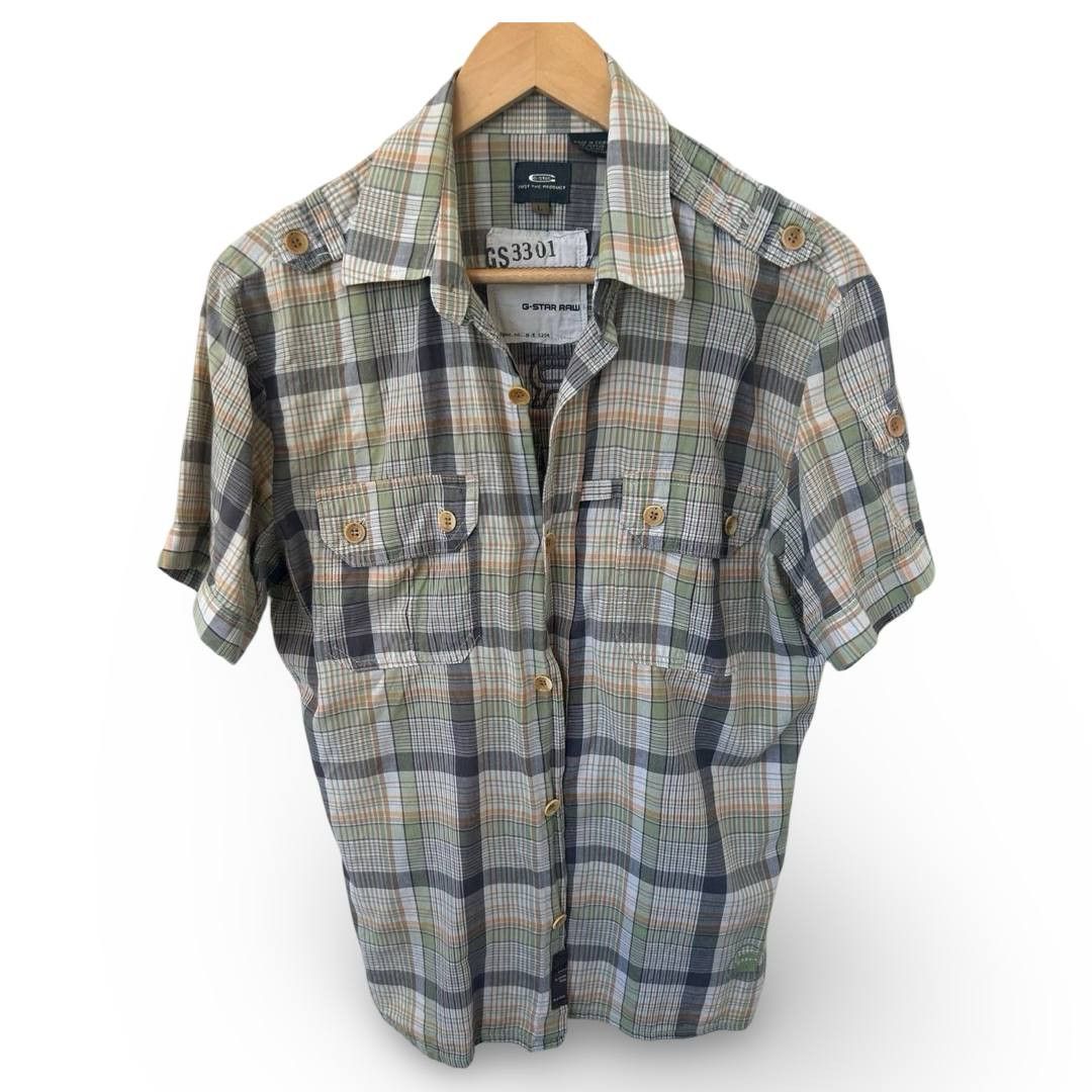 G-Star Gstar plaid shirt #471 Size US L / EU 52-54 / 3 - 1 Thumbnail