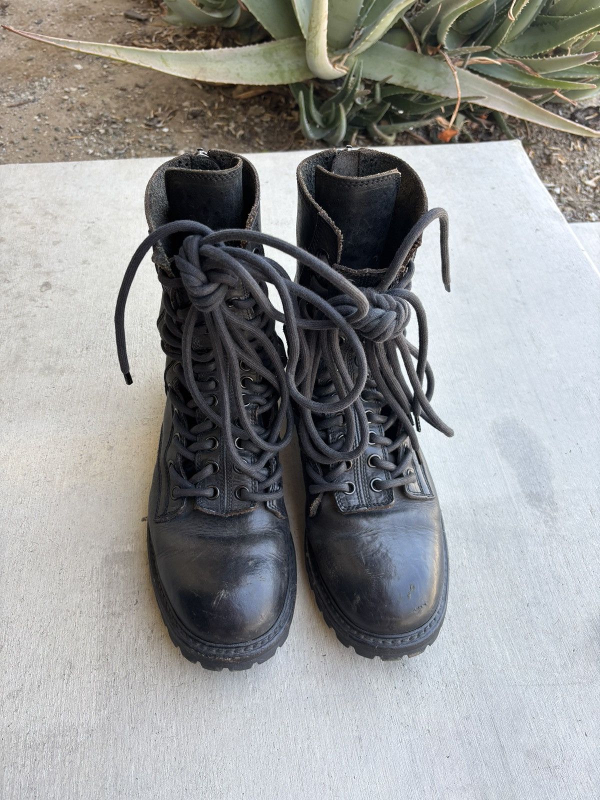 Julius Julius AW12 Resonance Double Lace Boots Size US 9.5 / EU 42-43 - 2 Thumbnail