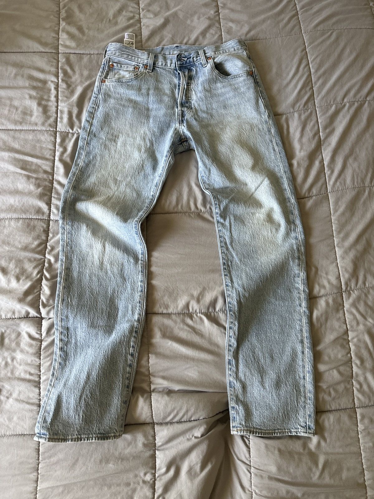 Levi's Levi 501 Light blue washed jeans Size US 30 / EU 46 - 1 Thumbnail