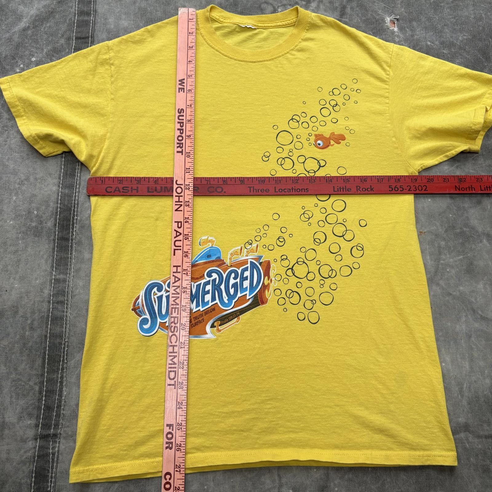 Other Vintage Y2K Submarine Fish Sea Bible Verse Psalm Jesus Shirt Size US M / EU 48-50 / 2 - 3 Thumbnail