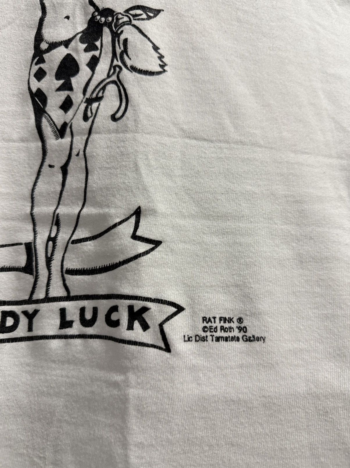Girl Skateboards Vintage 90s Rat Fink Lady Luck 8 Ball Ed Roth Tee Size US L / EU 52-54 / 3 - 4 Thumbnail