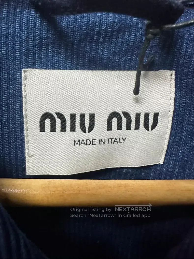 Miu Miu Miu Miu 42 Logo corduroy jacket coat Size L / US 10 / IT 46 - 5 Thumbnail