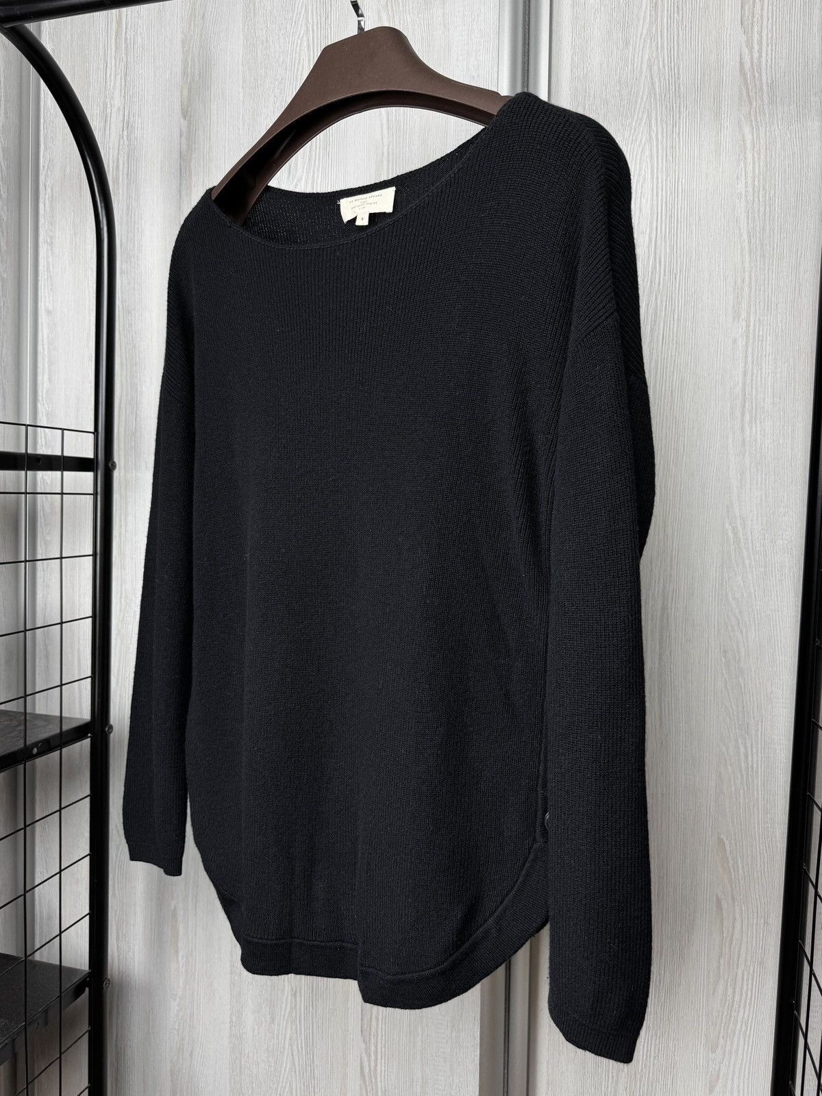 Sezane Sezane Paris black wool cotton blend side button sweater S Size S / US 4 / IT 40 - 5 Thumbnail