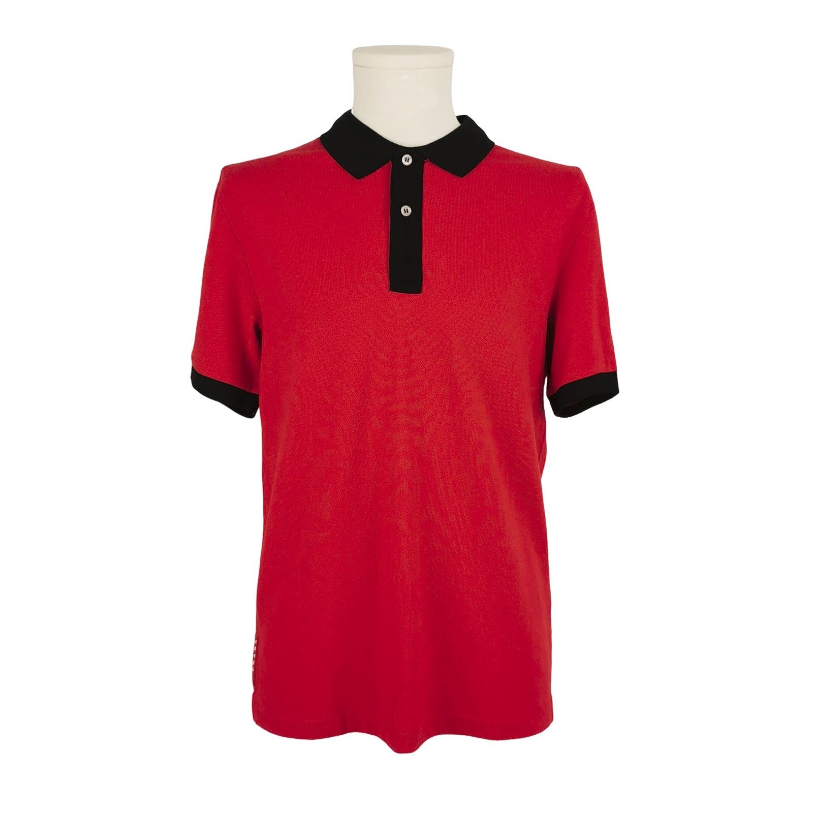Prada Prada Contrast Trim Cotton Polo Shirt Size L Size US L / EU 52-54 / 3 - 1 Thumbnail