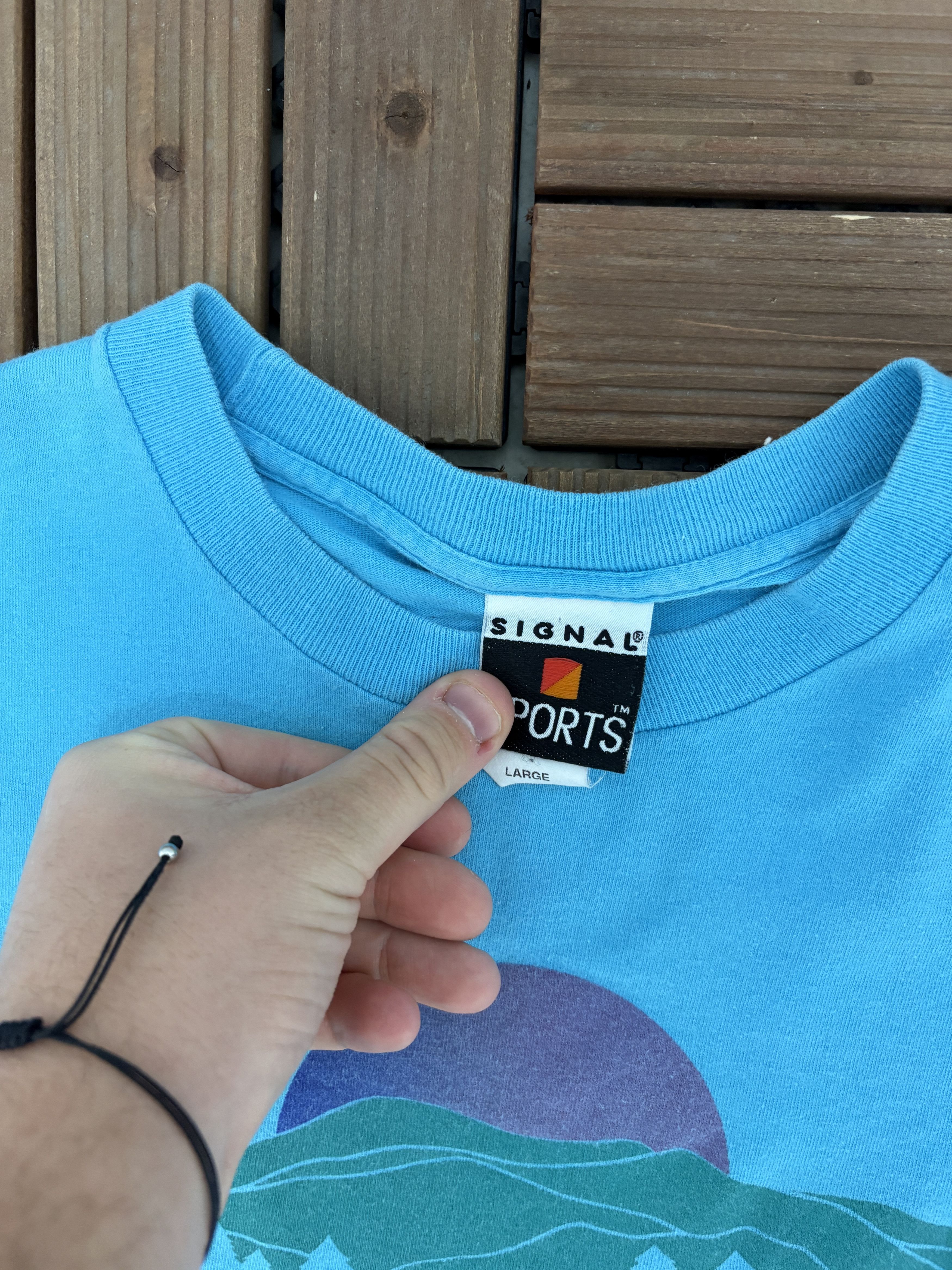 Vintage Glacier National Park Vintage Blue T-Shirt Tee Size US L / EU 52-54 / 3 - 5 Thumbnail