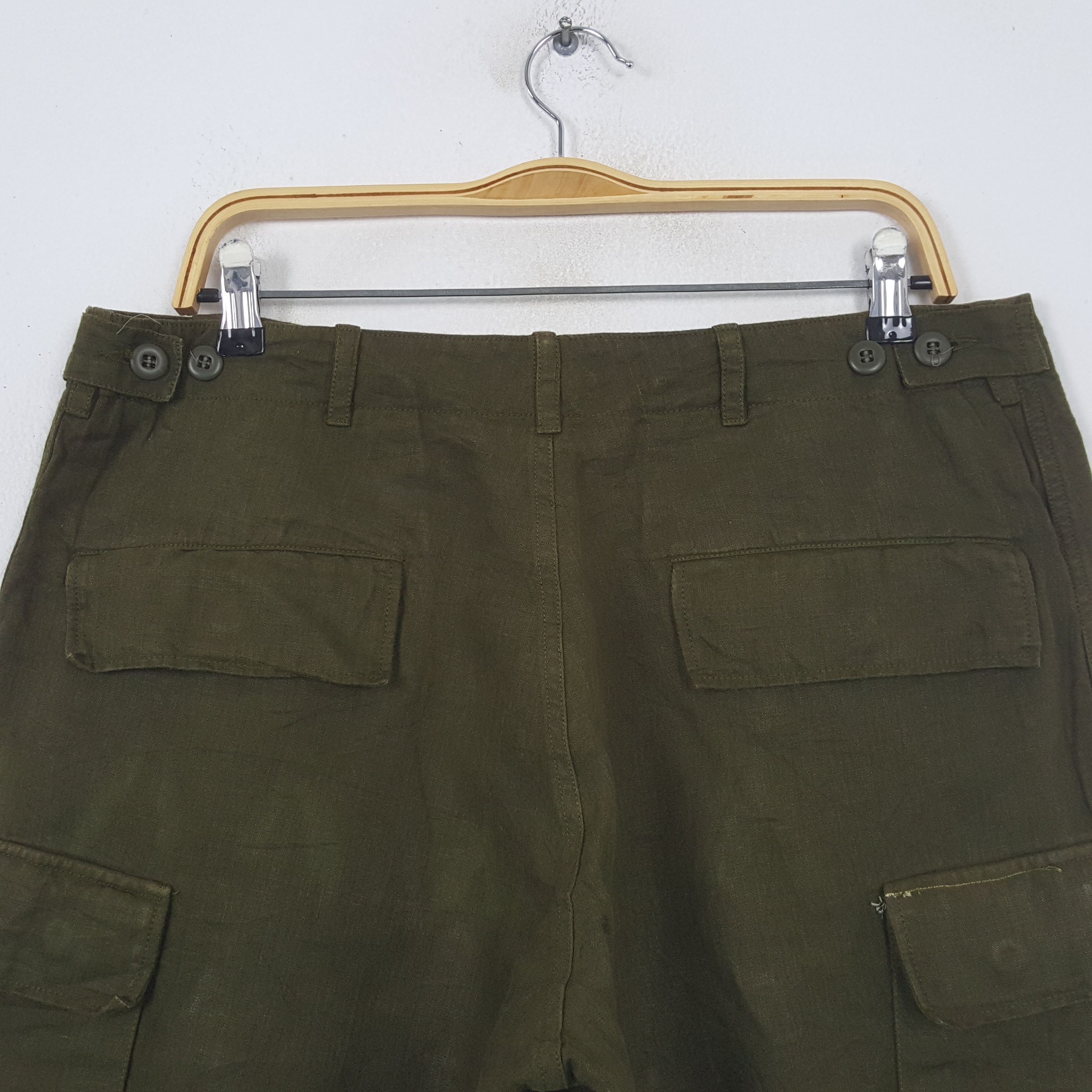 Vintage Vintage Honnete French Military Style Cargo Shorts RR10 Size US 34 / EU 50 - 4 Thumbnail