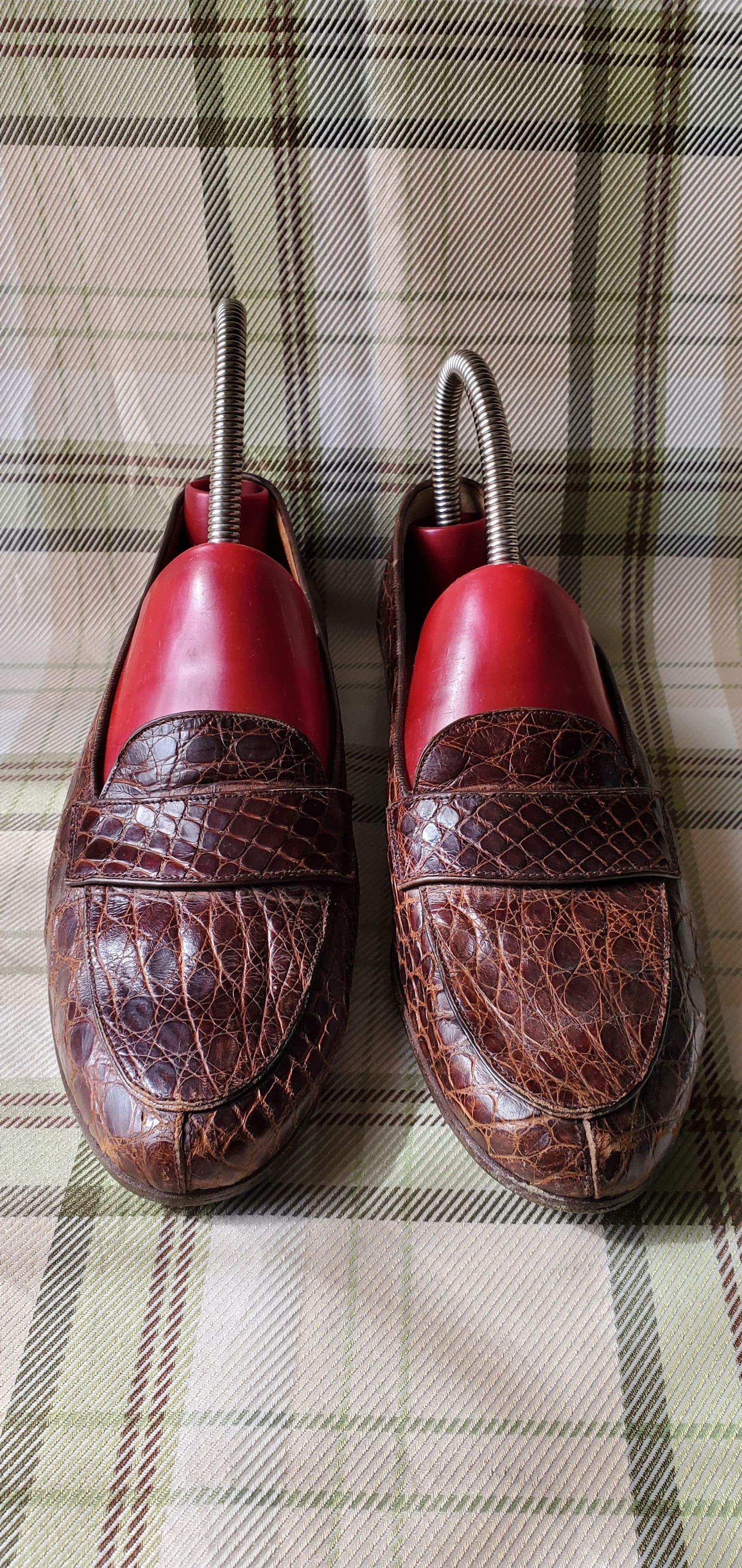 Church's Church's Brown Crocodile Loafers Size US 7 / IT 37 - 2 Thumbnail