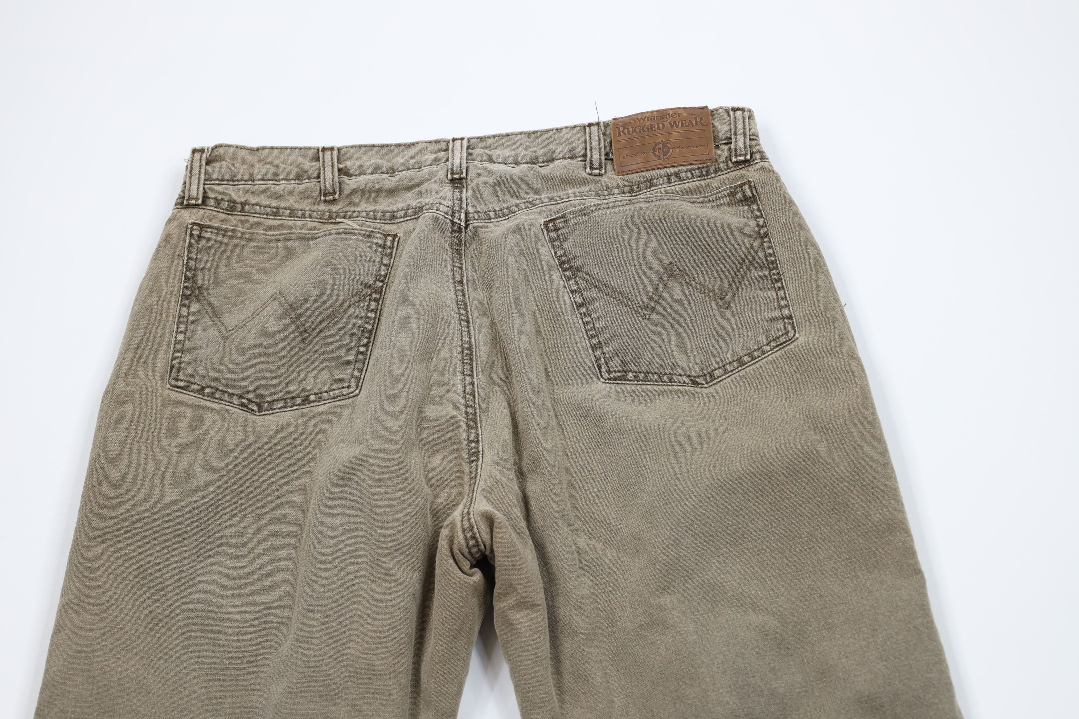 Wrangler Vintage 90s Wrangler Quilted Fleece Lined Straight Leg Jeans Size US 34 / EU 50 - 11 Thumbnail