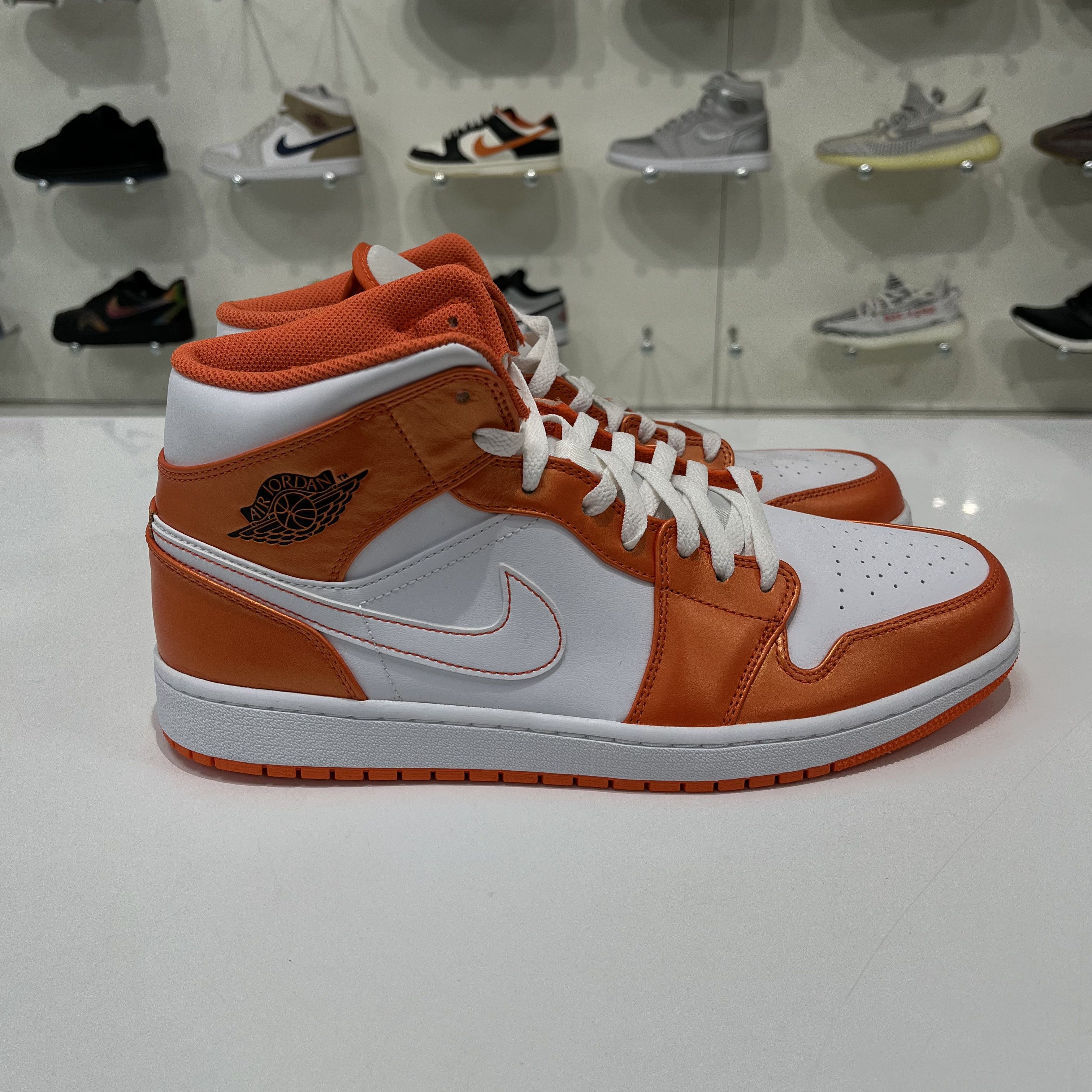 Nike Air Jordan 1 Mid Metallic Orange Size US 12.5 / EU 45-46 - 4 Thumbnail