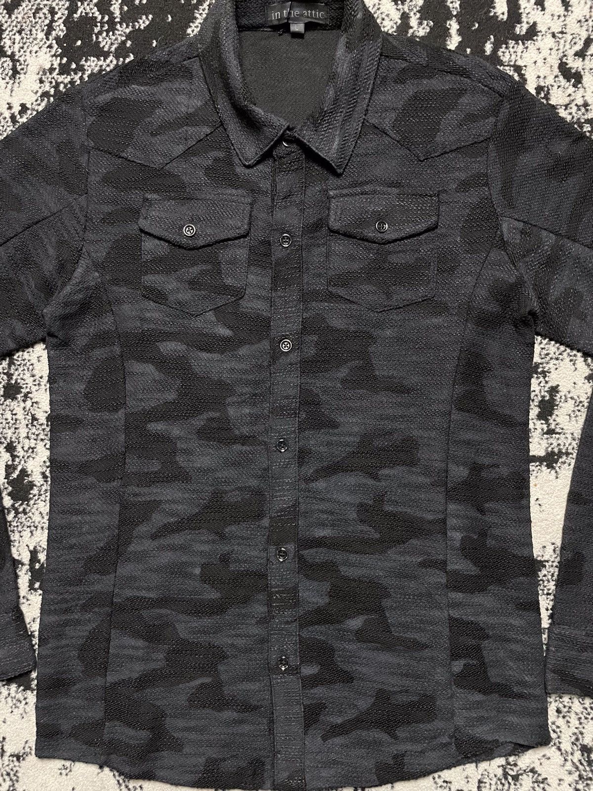 In The Attic NWT 🔥 In the Attic black camouflage vkei style Size US L / EU 52-54 / 3 - 2 Thumbnail