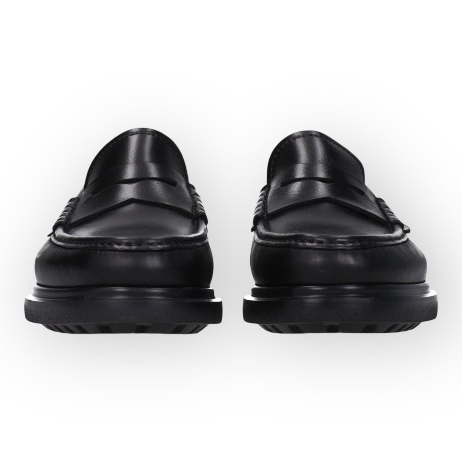 Salvatore Ferragamo Ferragamo Men's Leather Penny Loafers in black UK10.5 Size US 11.5 / EU 44-45 - 6 Thumbnail