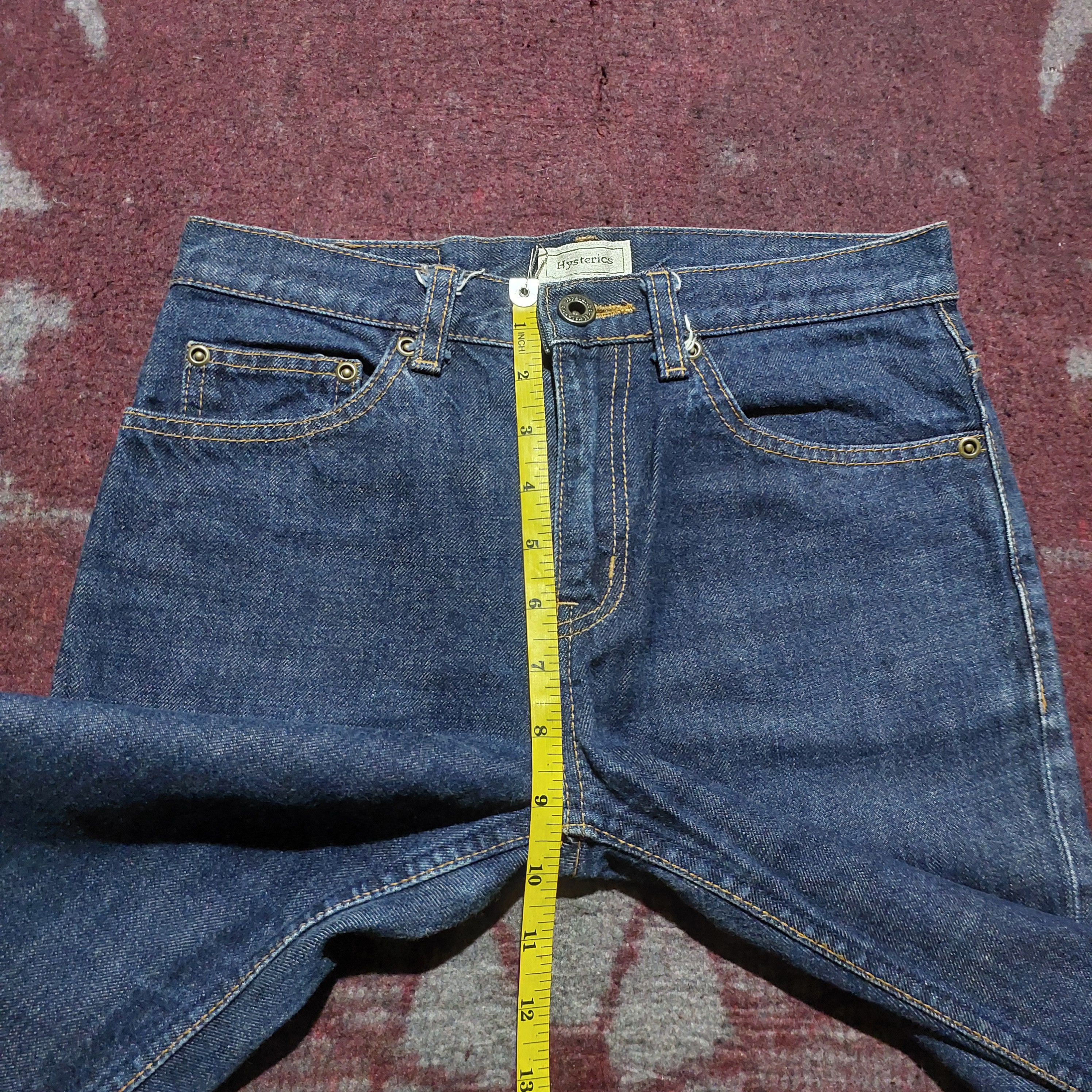 Hysteric Glamour Hysteric Glamour Oaklan Riders indigo blue Denim Size US 27 - 17 Thumbnail