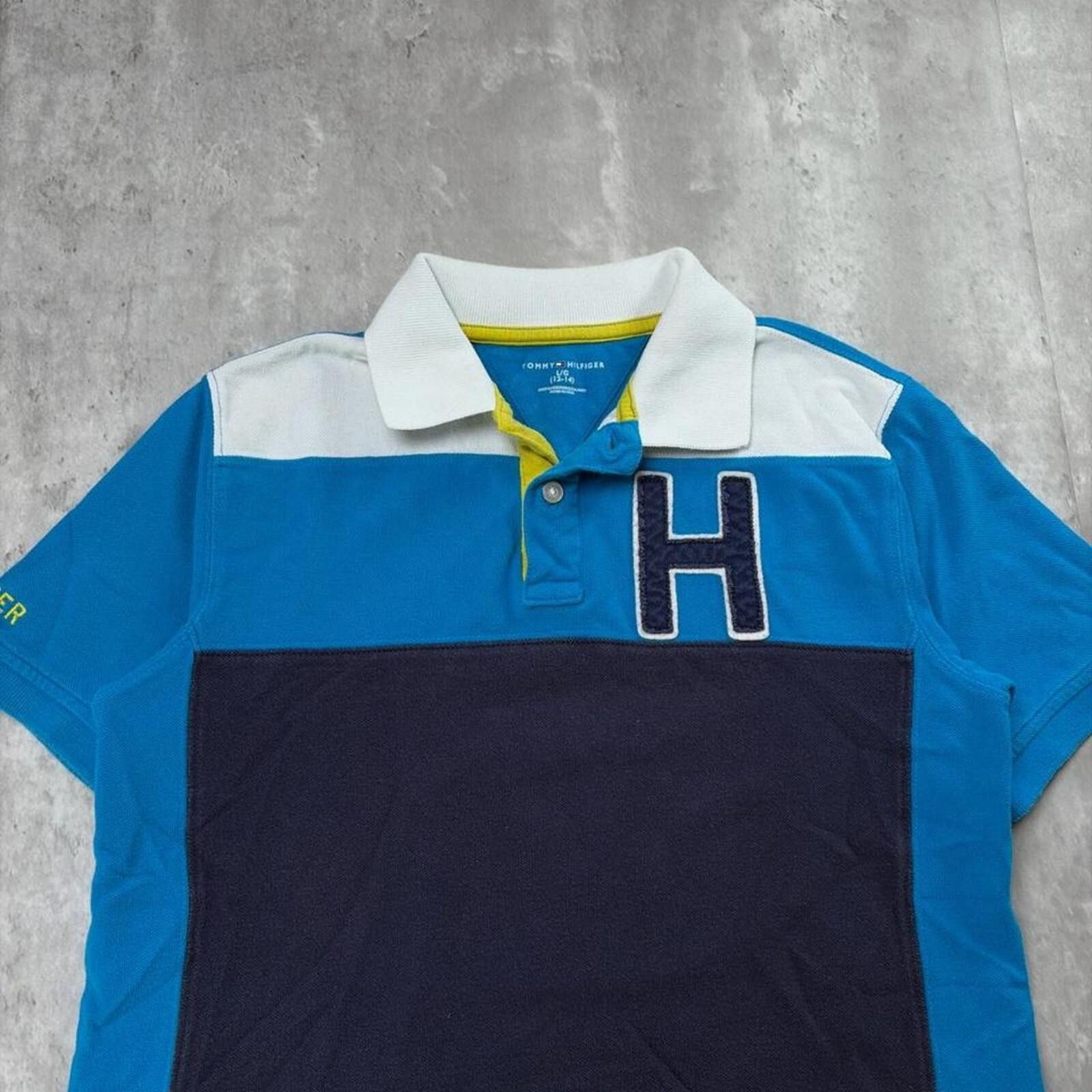 Tommy Hilfiger Y2K Teal Tommy Hilfiger Grunge Chief Keef Polo Shirt Size US XS / EU 42 / 0 - 4 Thumbnail