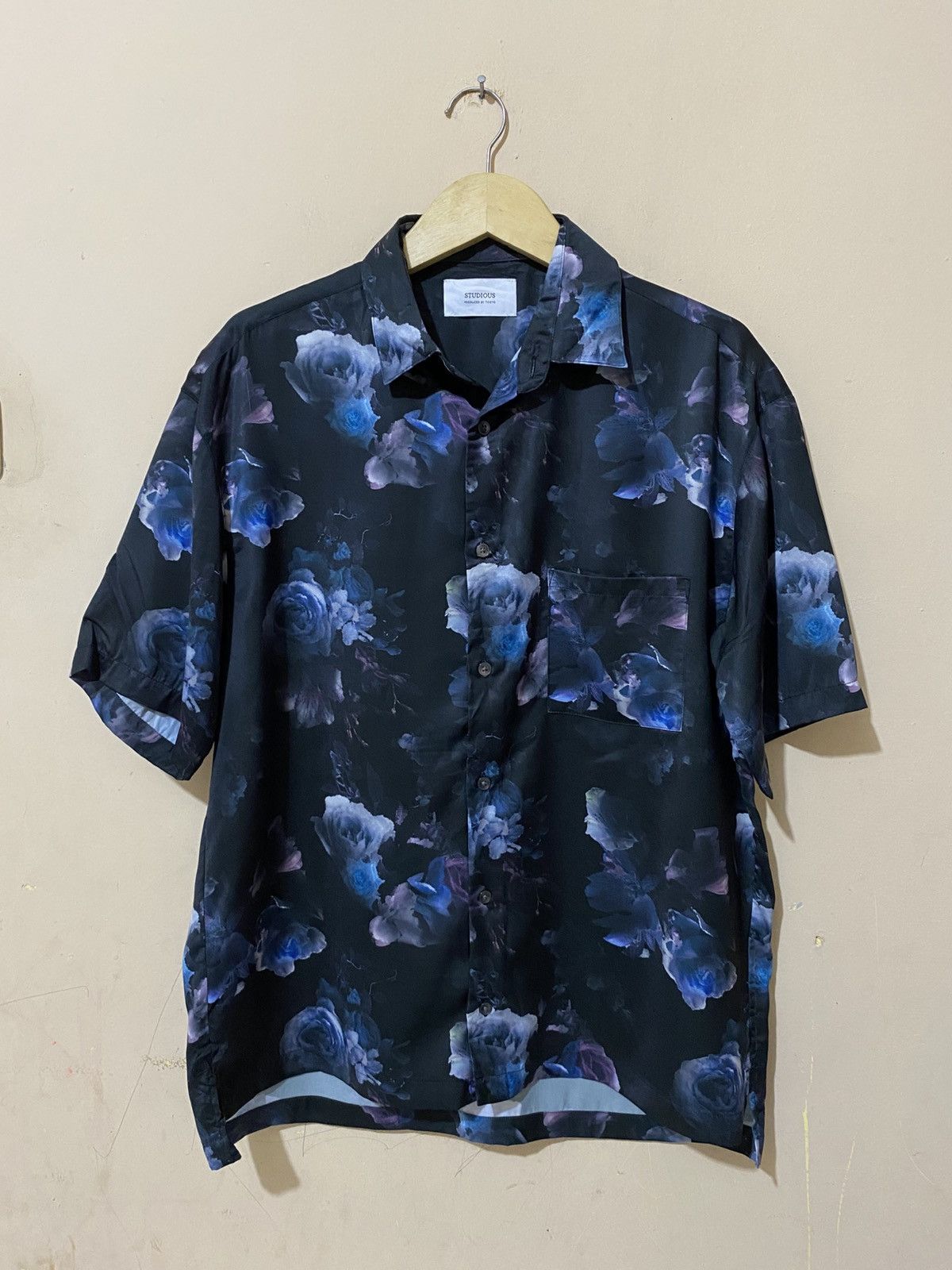Japanese Brand Studious Japan Floral Linen Button Shirt Size US L / EU 52-54 / 3 - 1 Thumbnail