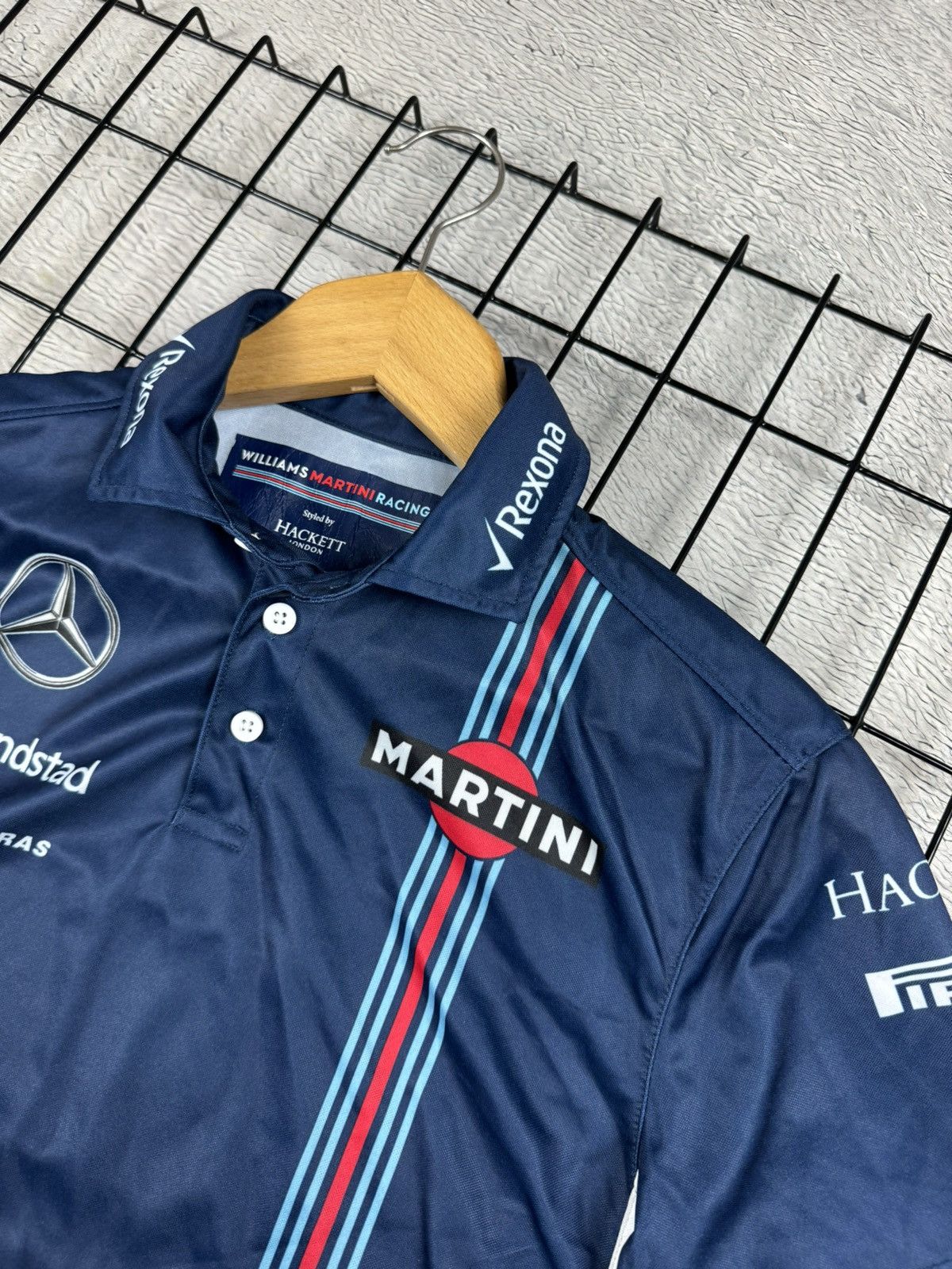 Formula 1 Williams Martini Racing Hackett Mercedes Team F-1 Blokcore Size US XS / EU 42 / 0 - 6 Thumbnail