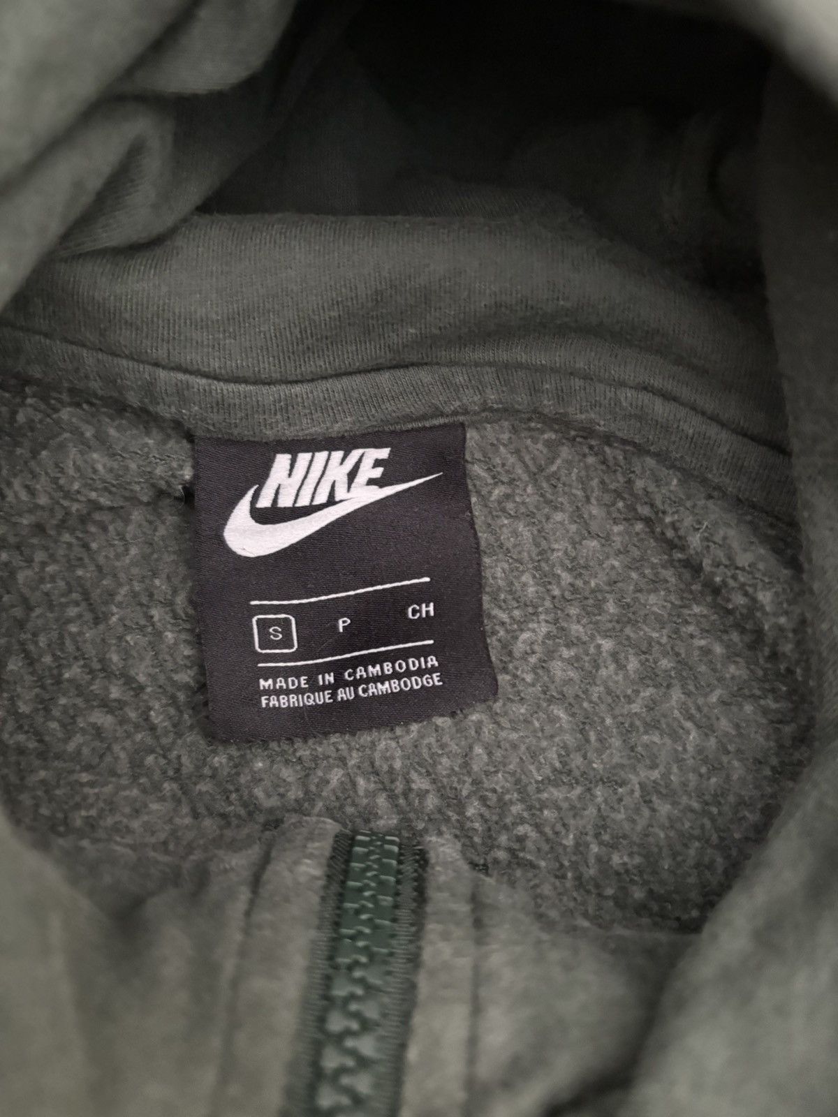 Nike Nike Olive Green Zip-Up Jacket Size US S / EU 44-46 / 1 - 2 Thumbnail