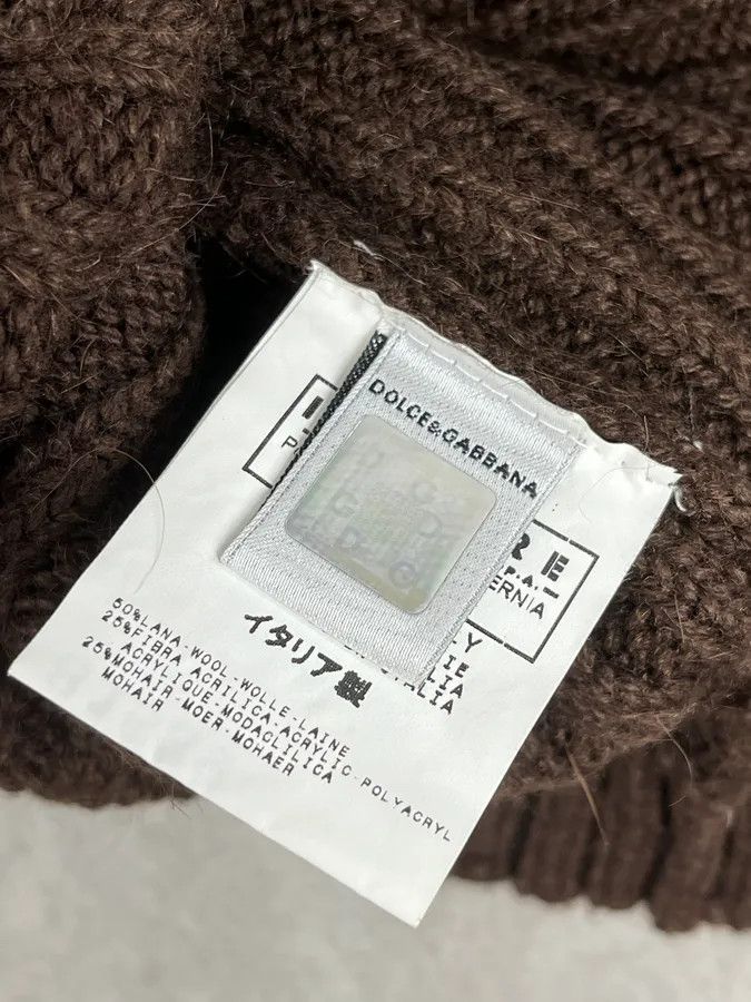 Dolce & Gabbana AW2006 Dolce & Gabbana Brown Wool Buttoned Military Naval Wool Sweater Size US M / EU 48-50 / 2 - 10 Thumbnail