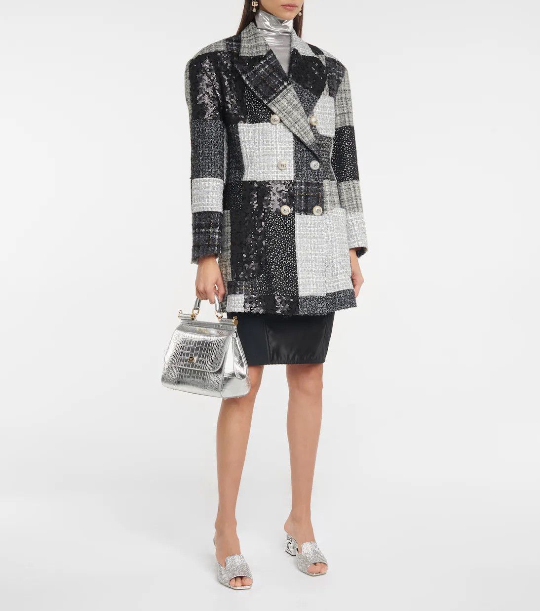 Dolce & Gabbana o1y0825 Coat in Multicolor Size M / US 6-8 / IT 42-44 - 2 Thumbnail