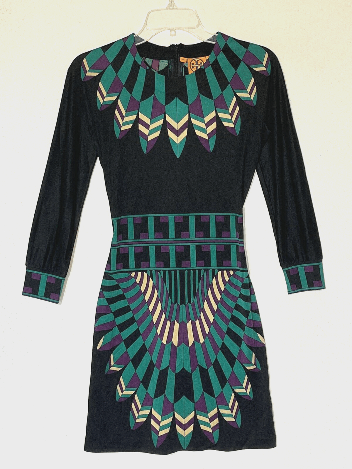 Tory Burch Tory Burch 100% Silk Long Sleeve Stretch Dress Size XS / US 0-2 / IT 36-38 - 4 Thumbnail
