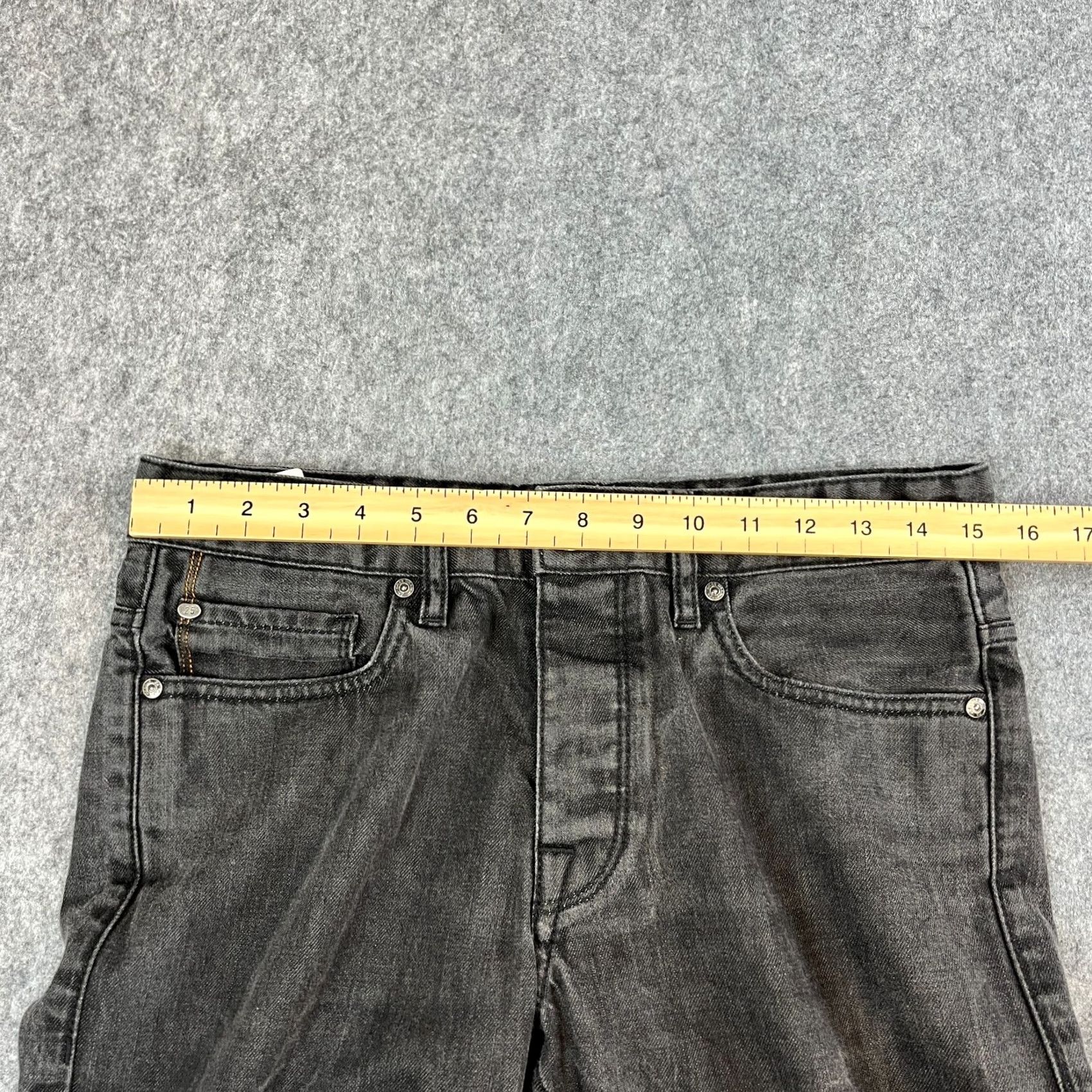 Hugo Boss HUGO BOSS Jeans Regular Straight 31 Dark Grey 100% Cotton Men Jeans Size US 31 - 6 Thumbnail