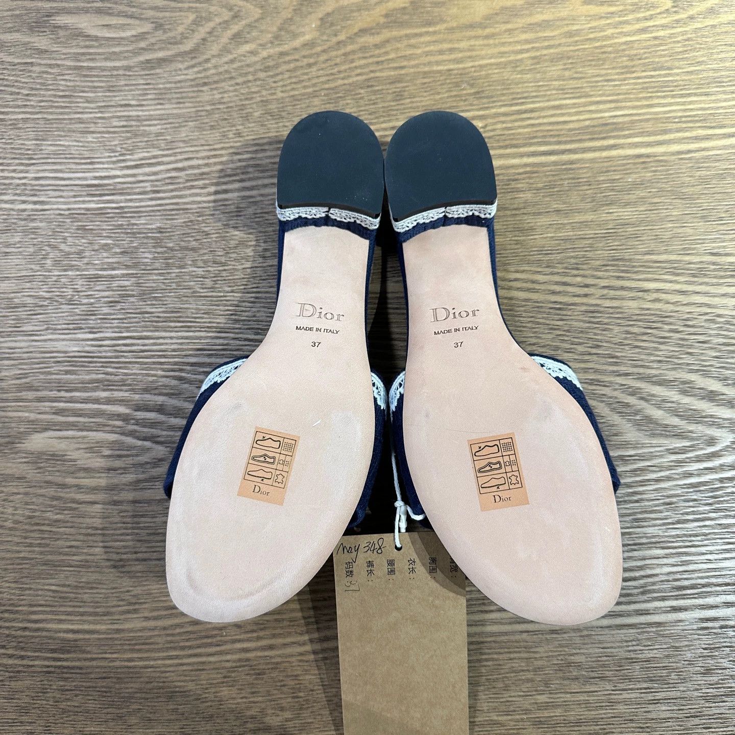 Christian Dior Monsieur Christian Dior 26SS Lace Logo Emb Block Heel Sandal 37 New Size US 6.5 / IT 36.5 - 6 Thumbnail