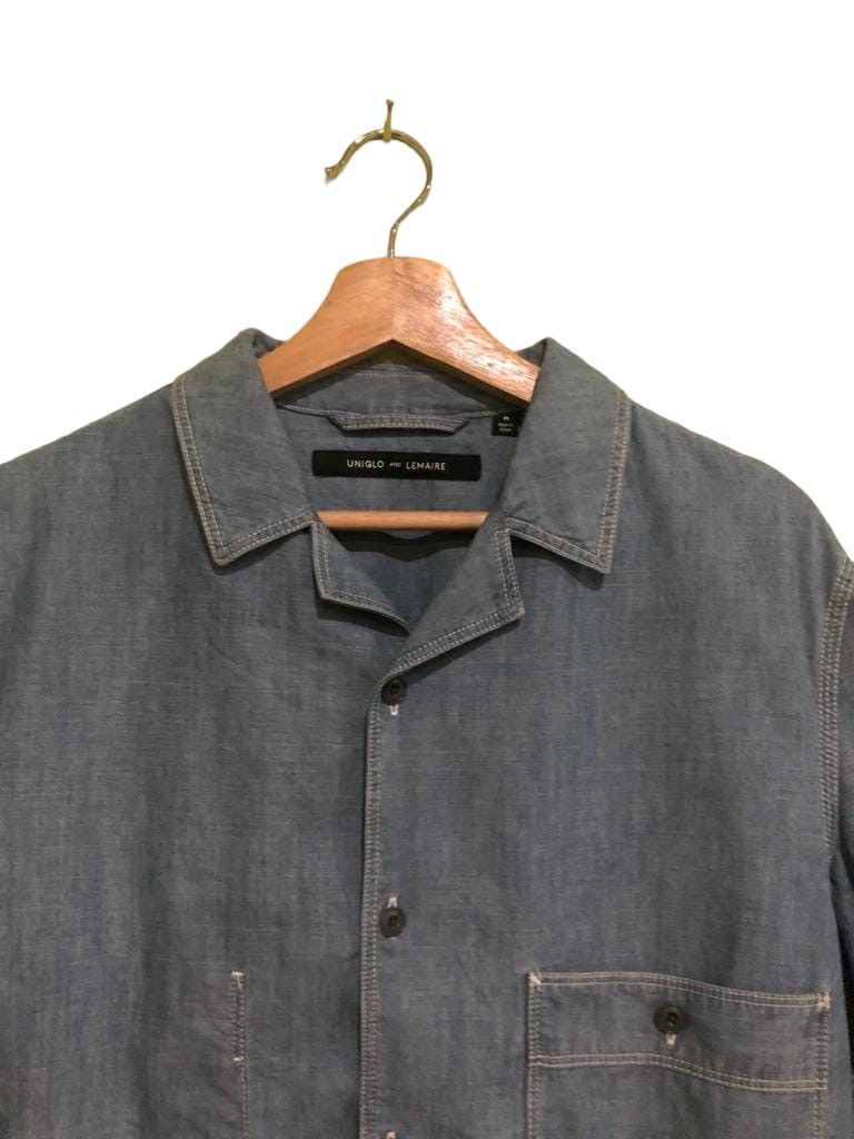 Lemaire × Uniqlo Uniqlo AND Lamaire Soft Denim Button Jacket Size US M / EU 48-50 / 2 - 6 Thumbnail