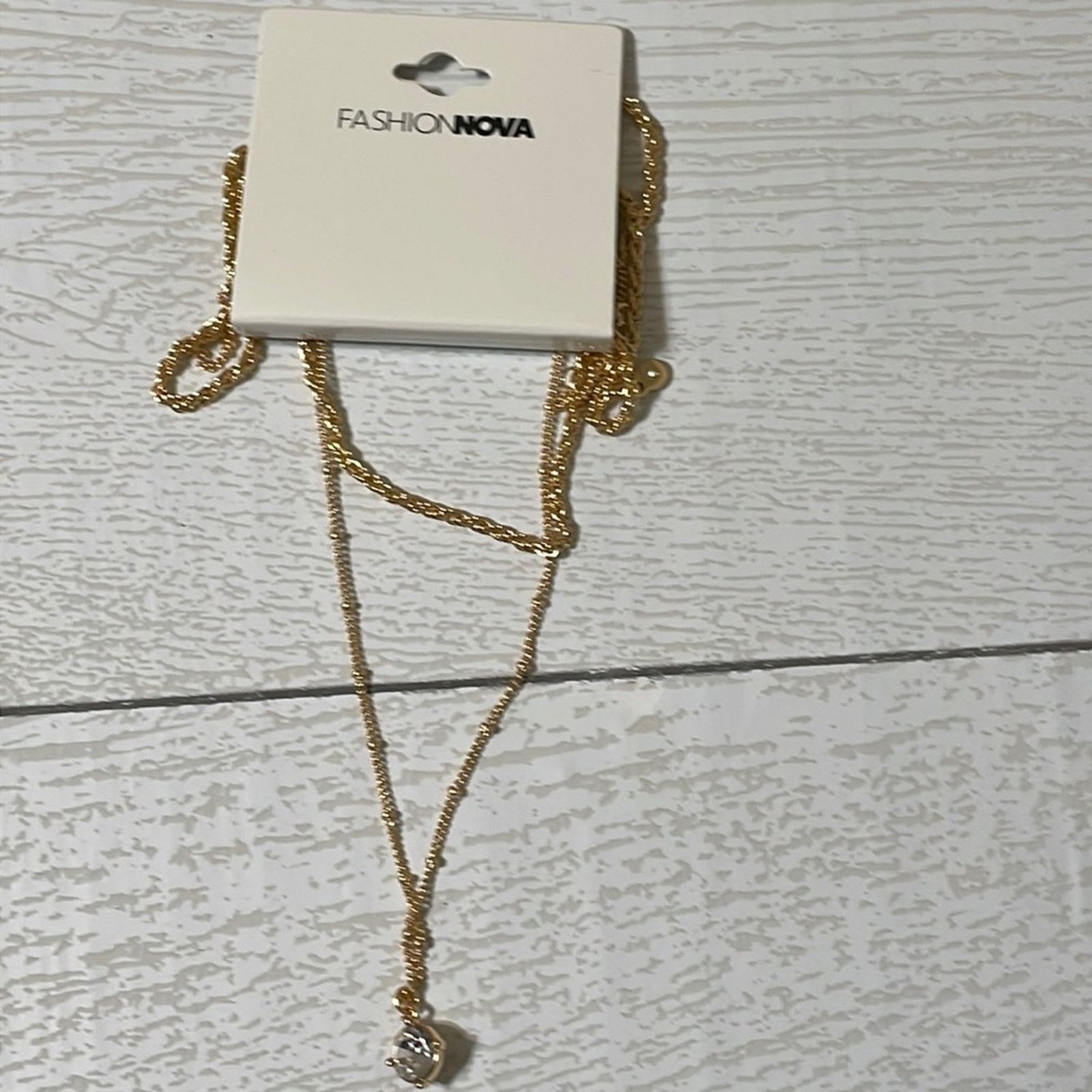 Other FASHION NOVA Gold Cassie Layered Necklace NWT Size ONE SIZE - 2 Thumbnail