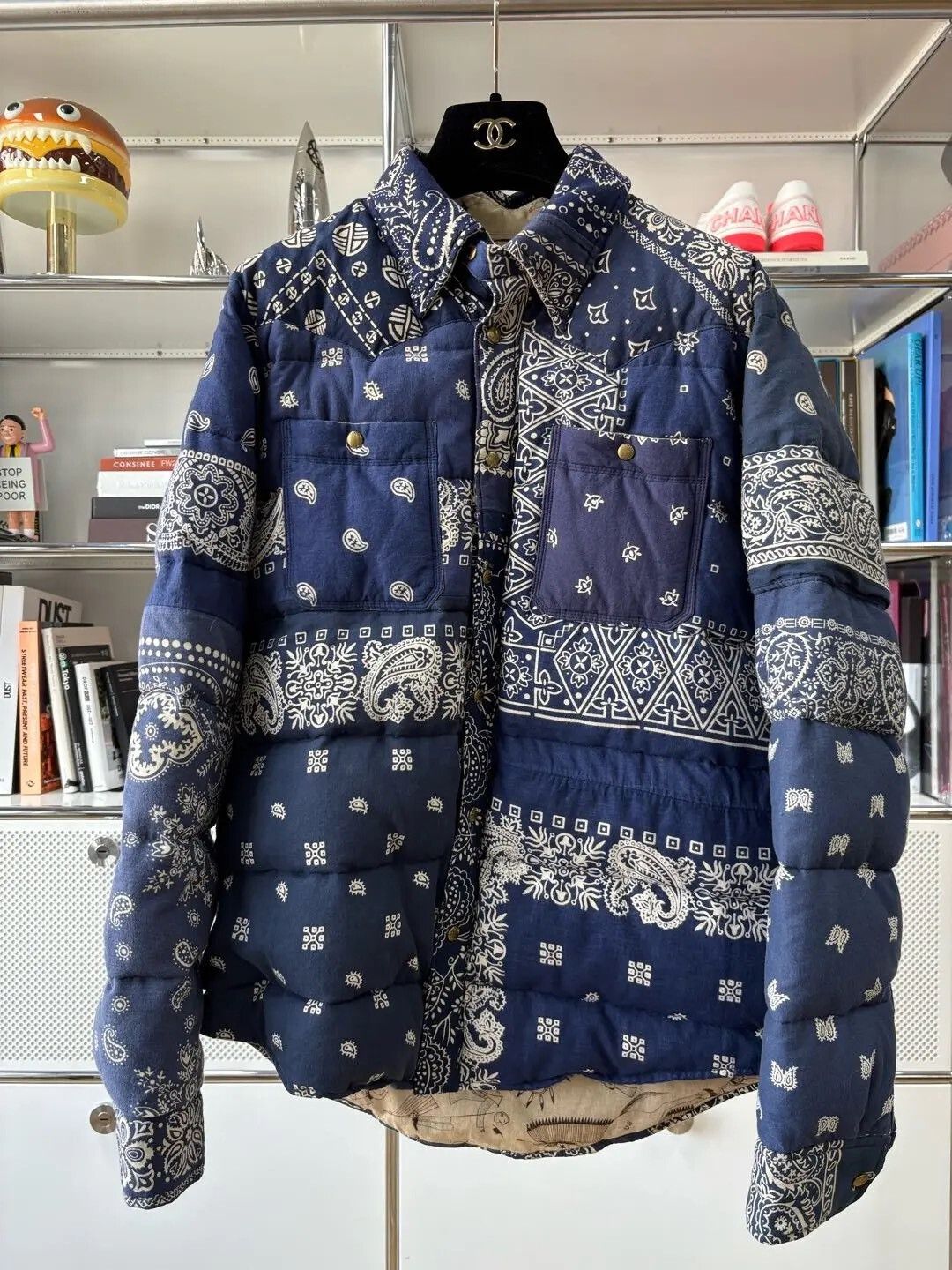 Visvim Visvim Kerchief Down Jacket Bandana Blue Size US M / EU 48-50 / 2 - 1 Thumbnail