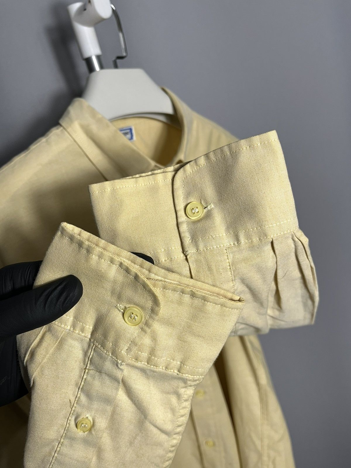 Yves Saint Laurent YSL Yves Saint Laurent 80s yellow shirt button down mens Size US XL / EU 56 / 4 - 5 Thumbnail