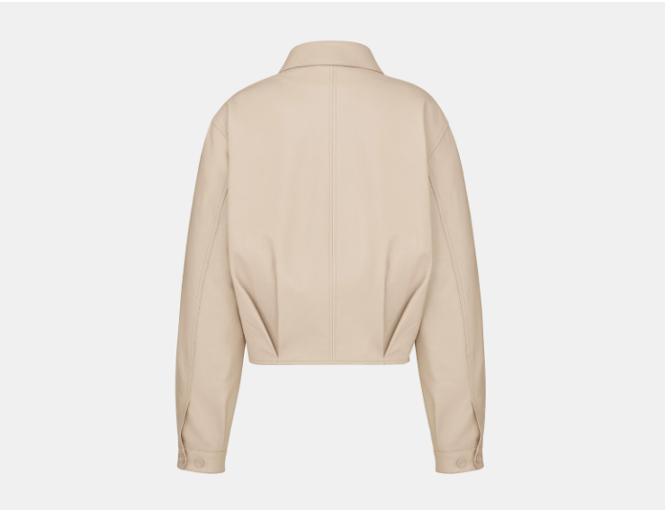 Dior o1w1db10525 443L40 Couture Zipped Jacket in Beige Size US M / EU 48-50 / 2 - 2 Thumbnail