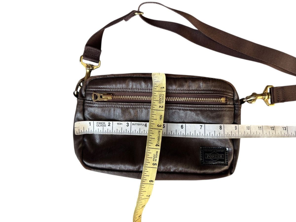 Porter By Yoshida Japan Distressed Coated Waxed Mini Bag