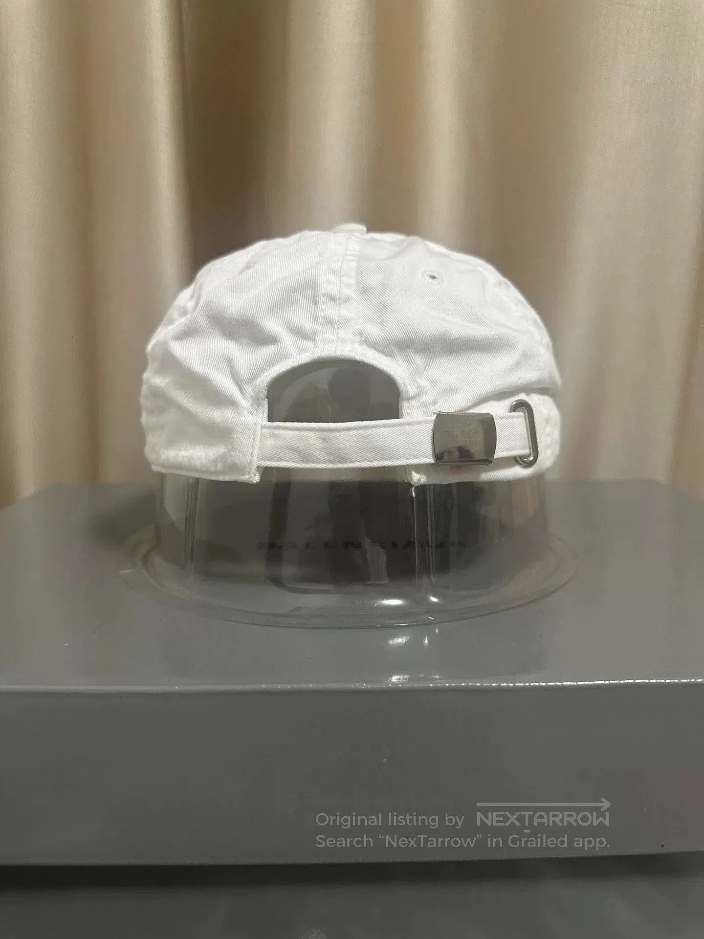 Balenciaga balenciaga embroidered logo baseball cap white. Size ONE SIZE - 3 Thumbnail