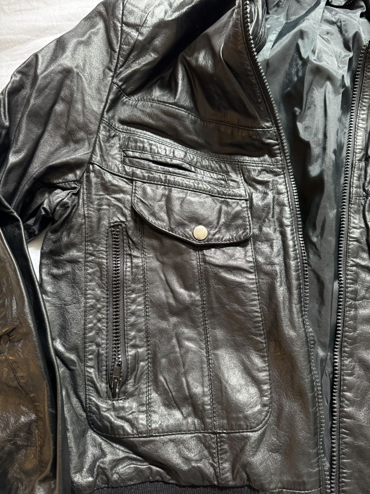 Vintage Vintage Leather Jacket Size US XS / EU 42 / 0 - 4 Thumbnail
