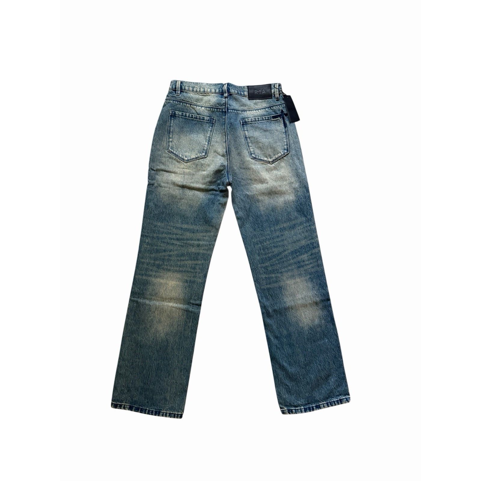 Rta RtA Mens Denis Faded Wash Straight Jeans Blue Size 32/32 Size US 32 / EU 48 - 5 Thumbnail