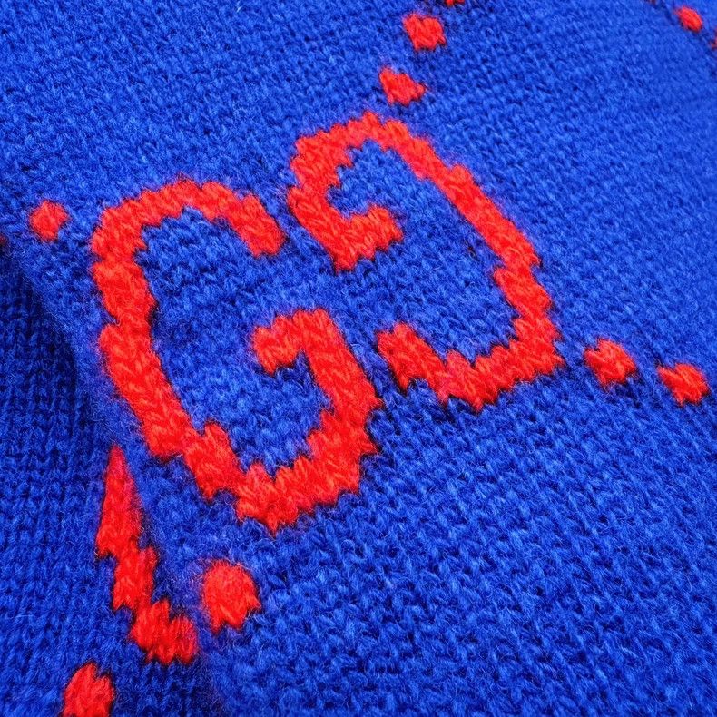 Gucci Gucci 22FW Autumn and Winter Show Designer Wool Scarf Size ONE SIZE - 4 Thumbnail