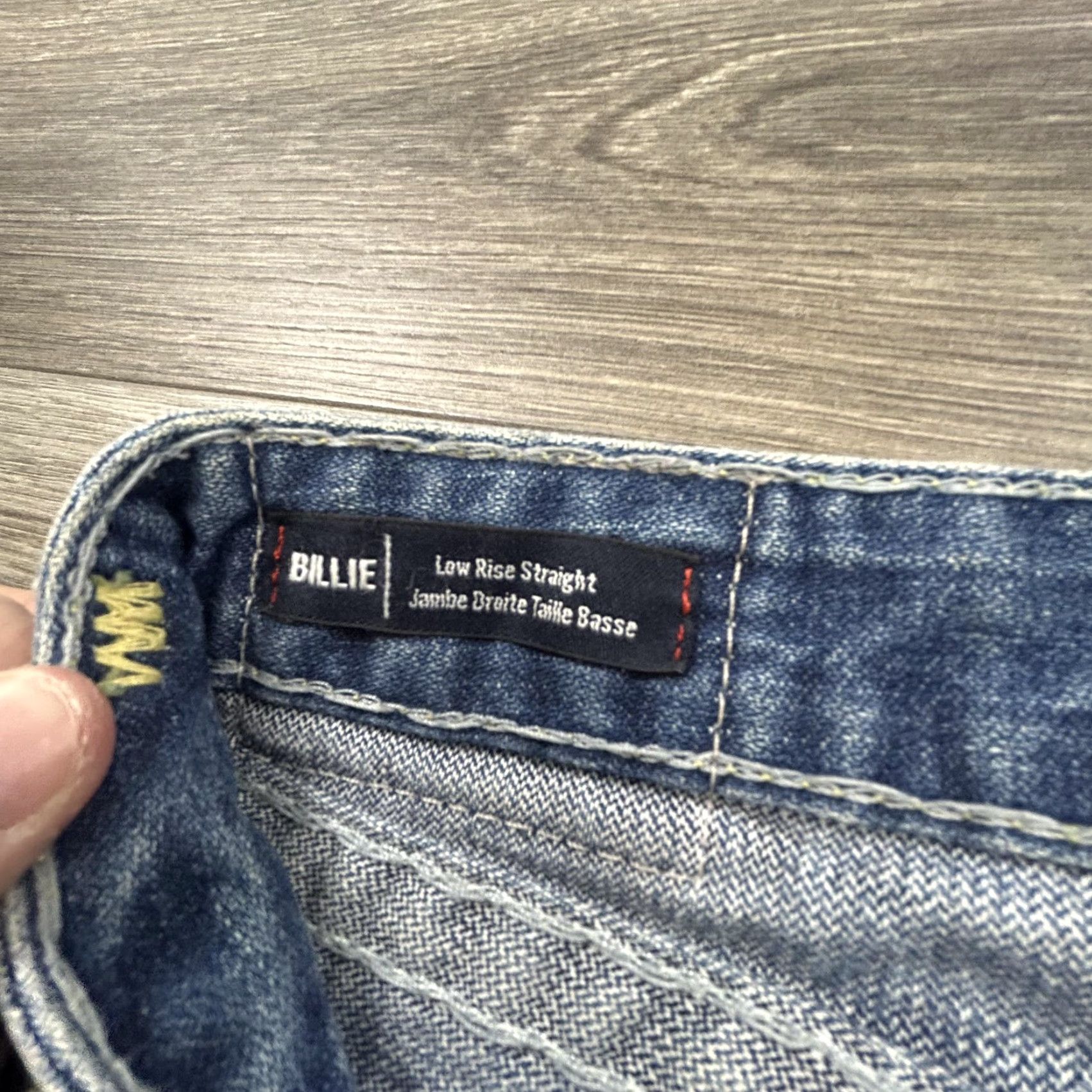 True Religion VINTAGE True Religion Jeans Womens 28 Billie Low Rise Straight Denim Blue 90s Pockets Jeans Womens Size 28" / US 6 / IT 42 - 3 Thumbnail