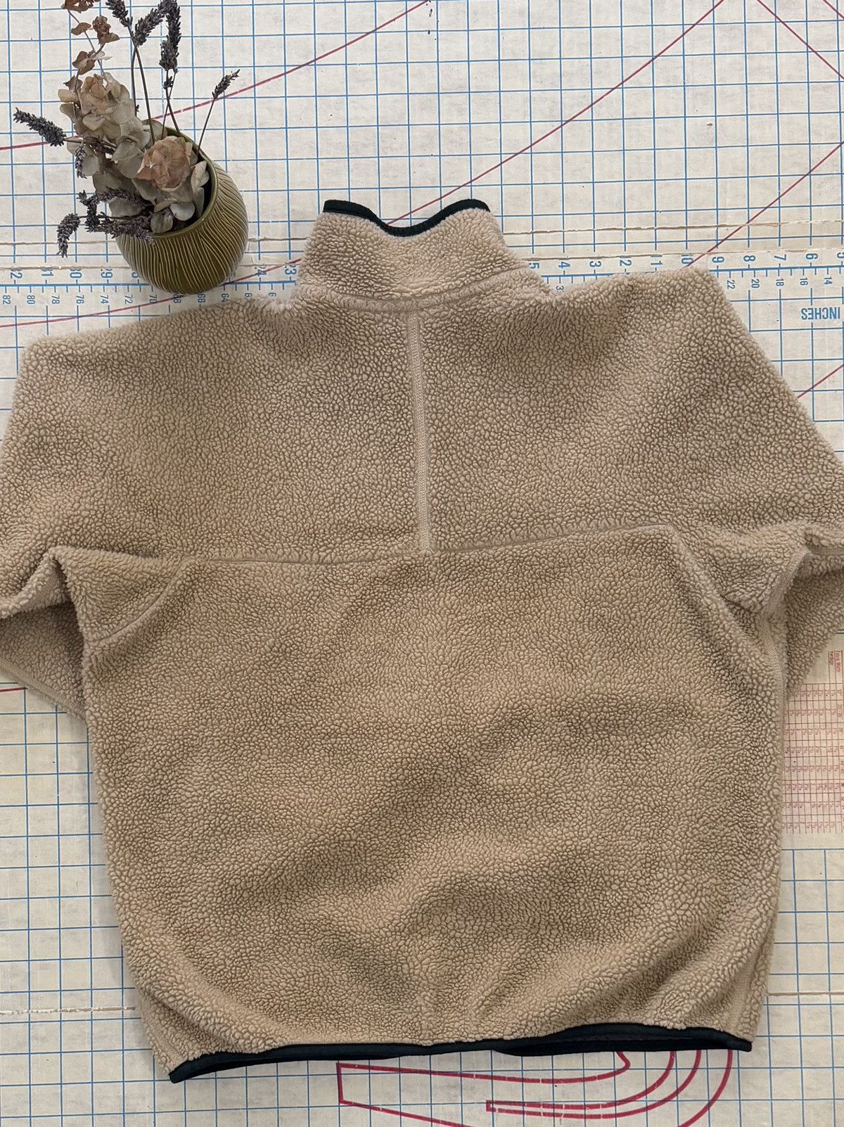 Patagonia × Vintage Vintage Patagonia Oatmeal Deep Pile Full Zip Fleece Large Size US L / EU 52-54 / 3 - 12 Thumbnail