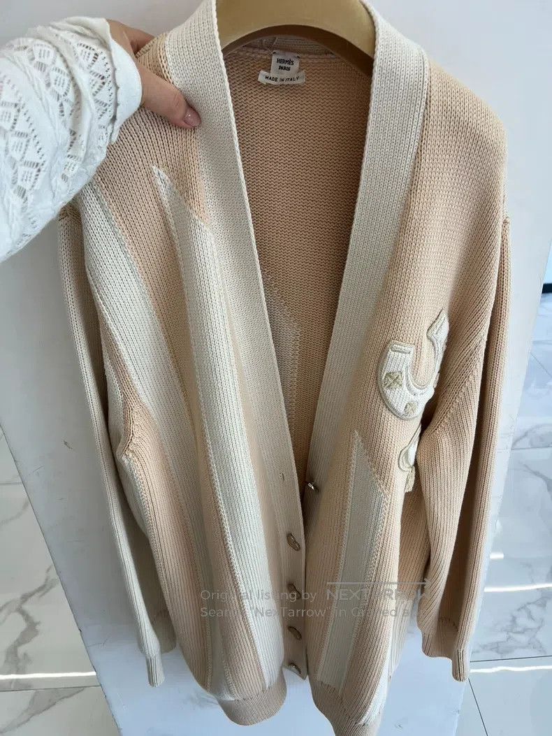Hermes Hermes Women's Cardigan, Beige, Fall/Winter 2025 Size XS / US 0-2 / IT 36-38 - 1 Thumbnail