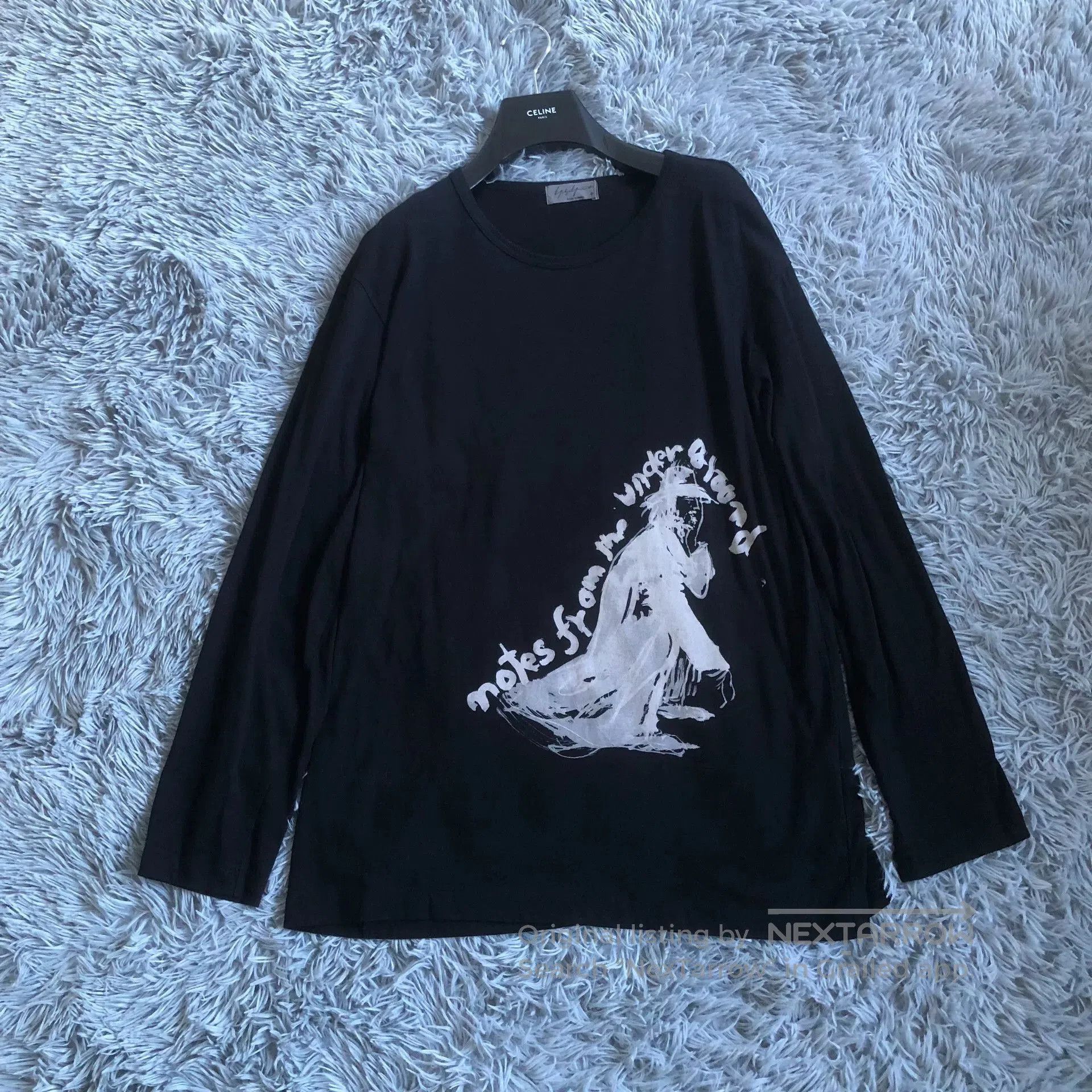 Yohji Yamamoto Yohji Yamamoto 20AW Portrait Print Long-Sleeve T-Shirt. Size US L / EU 52-54 / 3 - 1 Thumbnail