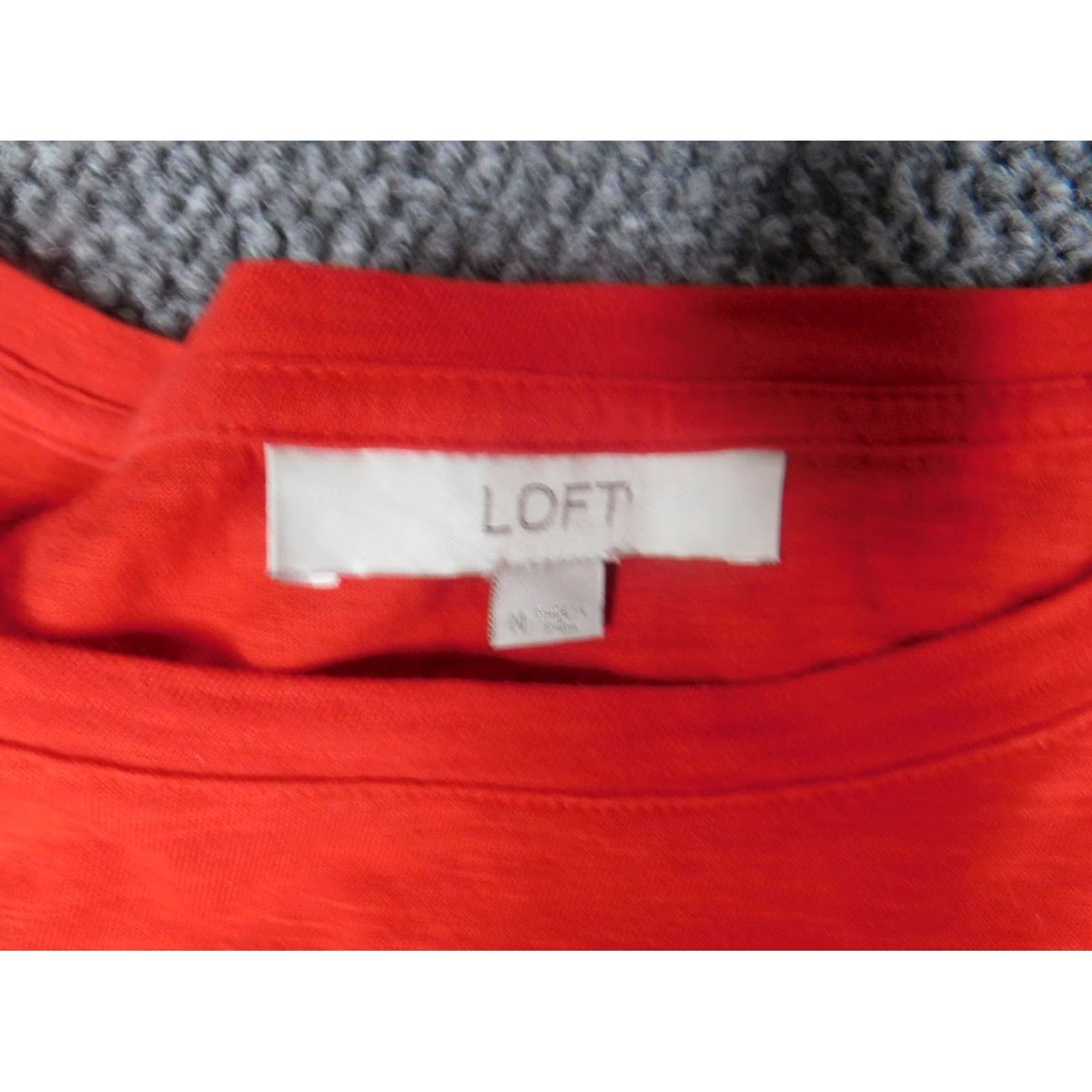 Ann Taylor Loft Ann Taylor Loft Red Bell Sleeve Cotton Blouse M Women Long Sleeve Casual Pullover Ruffle 100% Cotton Regular Size M Size M / US 6-8 / IT 42-44 - 7 Thumbnail