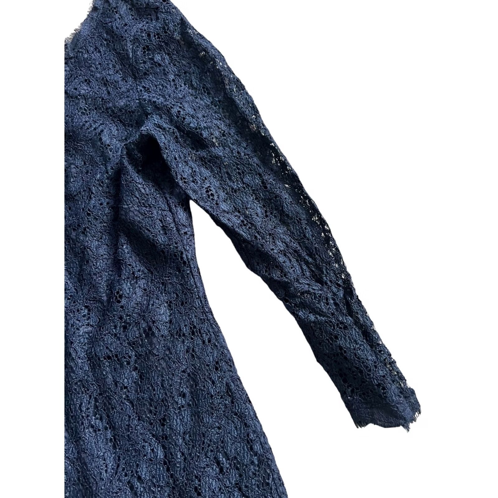 Adrianna Papell Adrianna Papell Dress Womens Size 10 Black Lace Sheath 3/4 Sleeve Full Back Zip Size L / US 10 / IT 46 - 5 Thumbnail