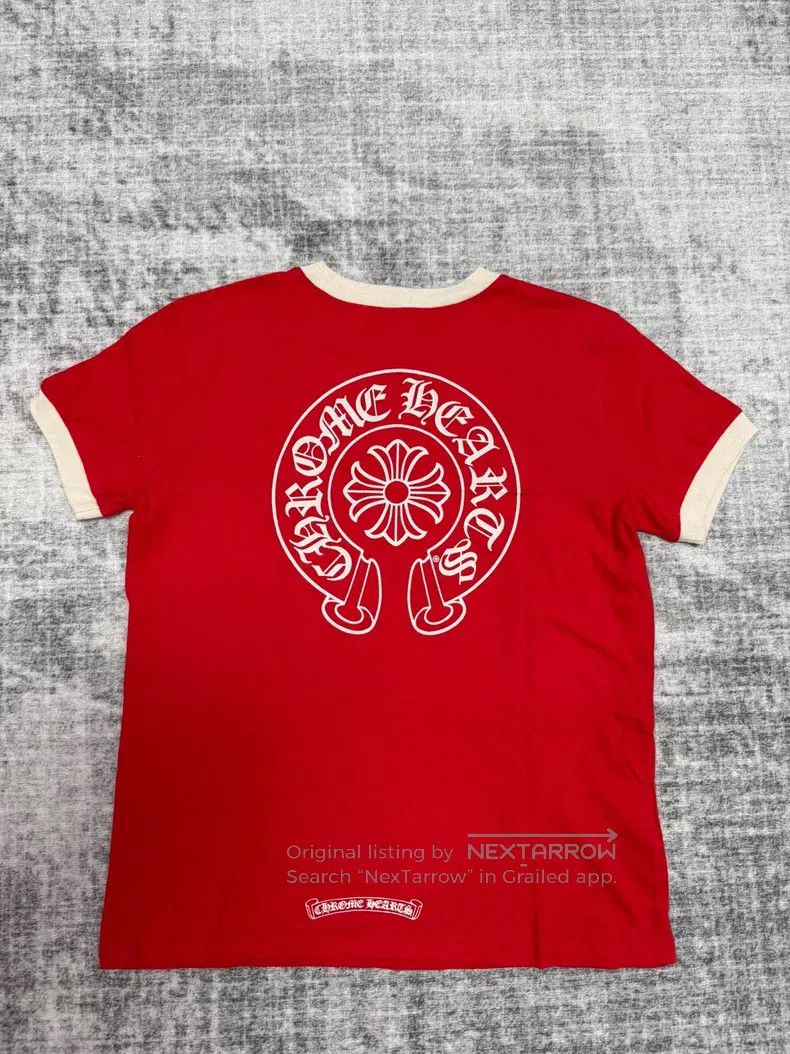 Chrome Hearts CHROME HEARTS Size M Red back horseshoe short sleeves Size US M / EU 48-50 / 2 - 2 Thumbnail