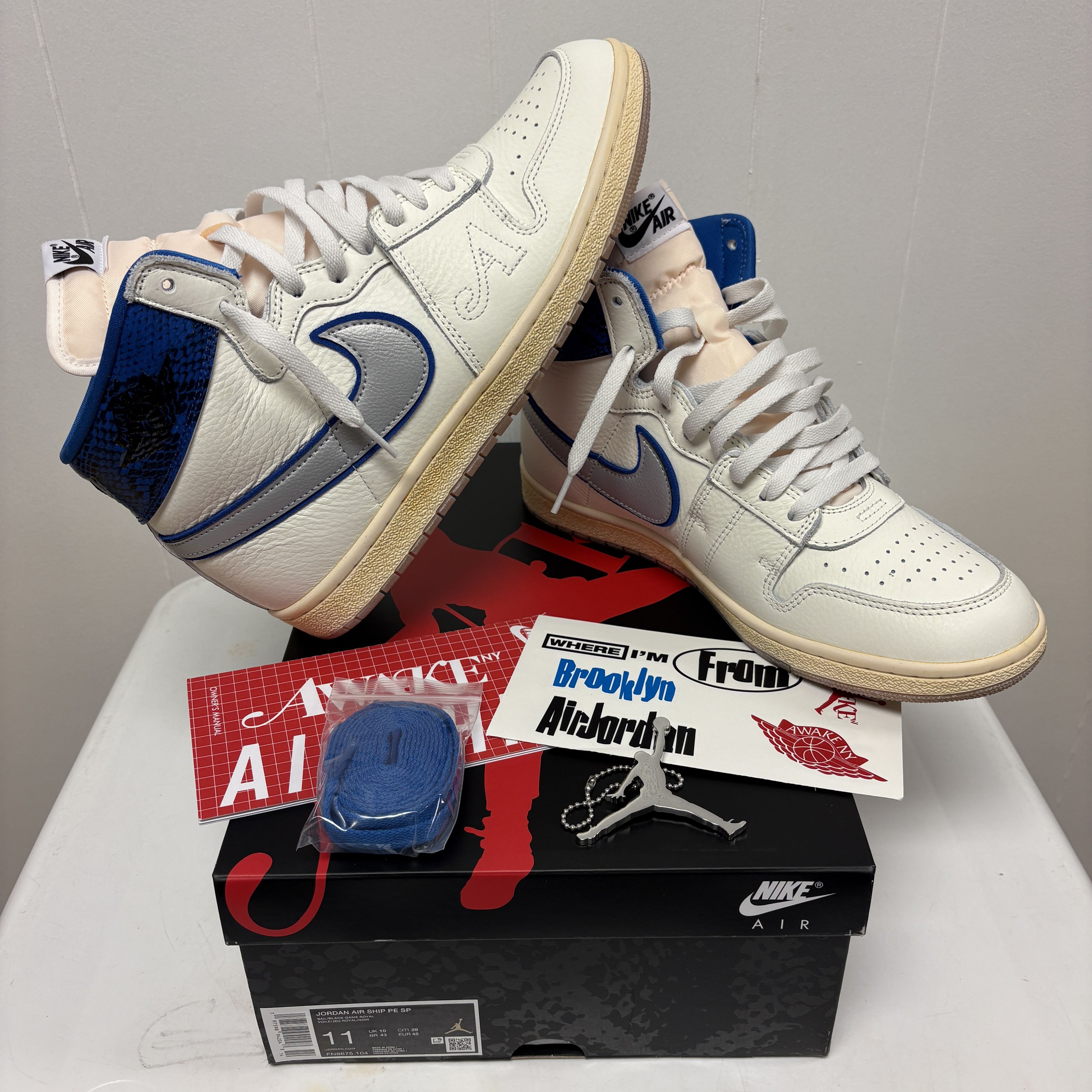 Jordan Brand Nike Jordan Air Ship Awake NY Game Royal (FN8675-104) Sz. 11 Size US 11 / EU 44 - 1 Thumbnail