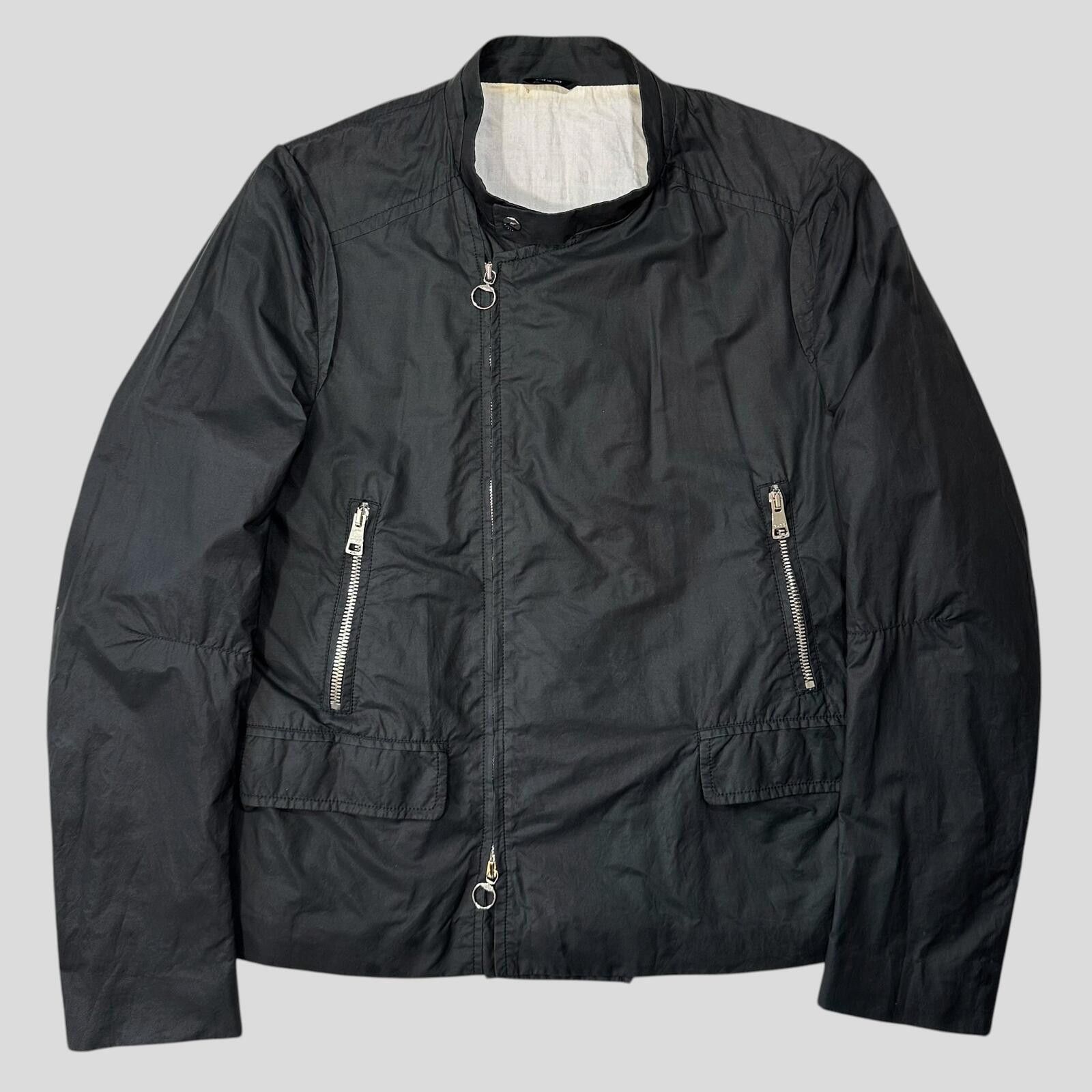 Gucci Gucci 2009 Grey Asymetrical Co-poly Biker Jacket - IT50 (M) Size US M / EU 48-50 / 2 - 1 Thumbnail