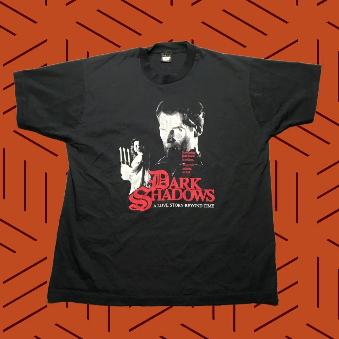 Vintage VINTAGE Dark Shadows Shirt Mens 2XL Black Horror TV Graphic Made in USA 90s Size US XXL / EU 58 / 5 - 1 Thumbnail