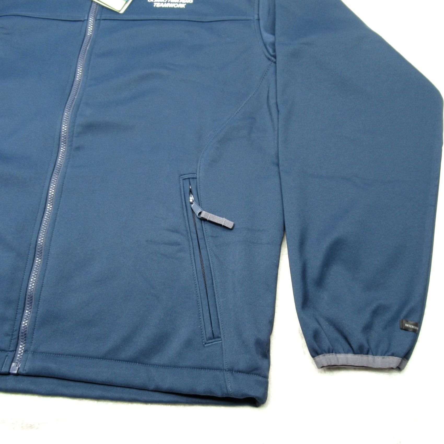Vintage Columbia Jacket Mens Large Blue Softshell Water Resistant Wind Full Zip Logo NEW Size US L / EU 52-54 / 3 - 6 Thumbnail