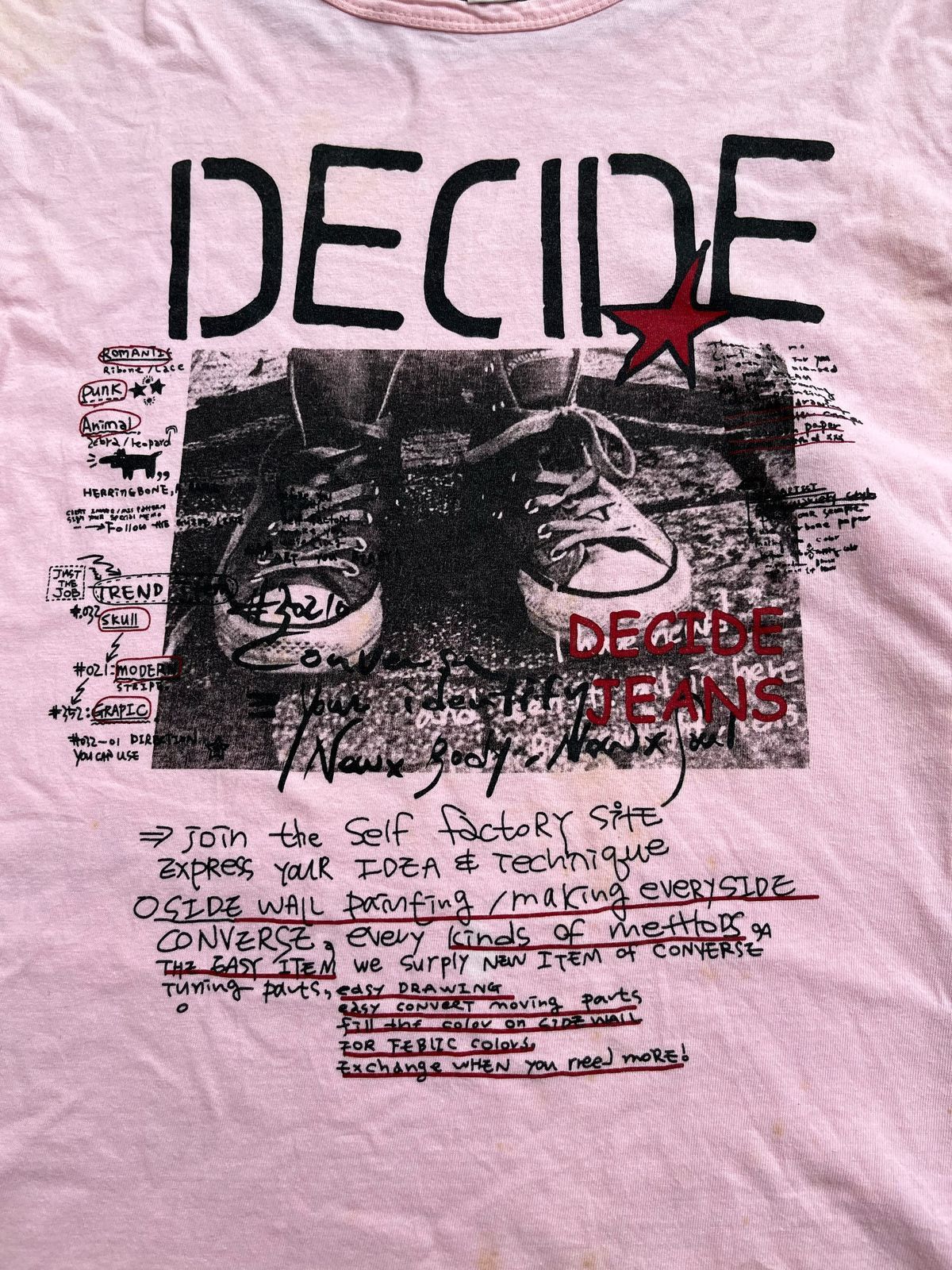 If Six Was Nine × Japanese Brand × Le Grande Bleu (L.G.B.) JAPANASE Y2K DECIDE POEM TEE Size US L / EU 52-54 / 3 - 3 Thumbnail