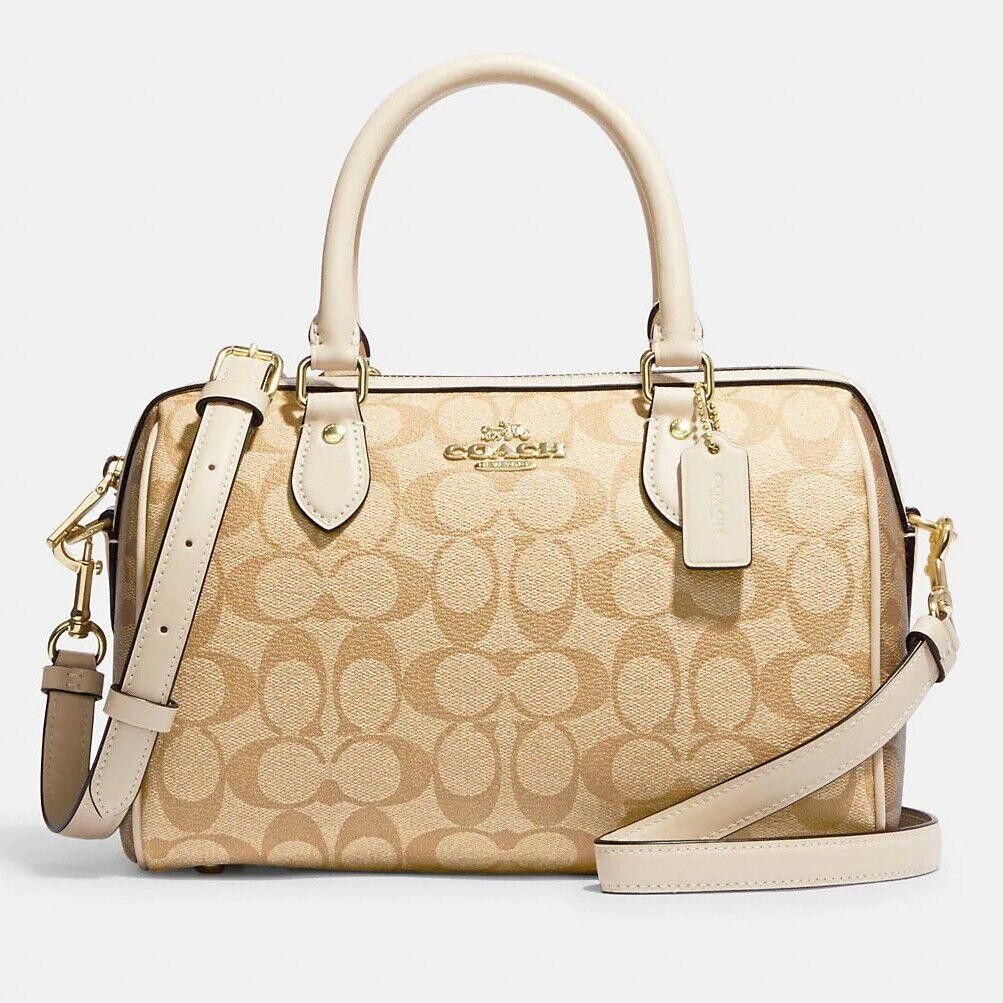 Coach Rowan Satchel Regular Size In Blocked Signature CH486 Size ONE SIZE - 10 Thumbnail