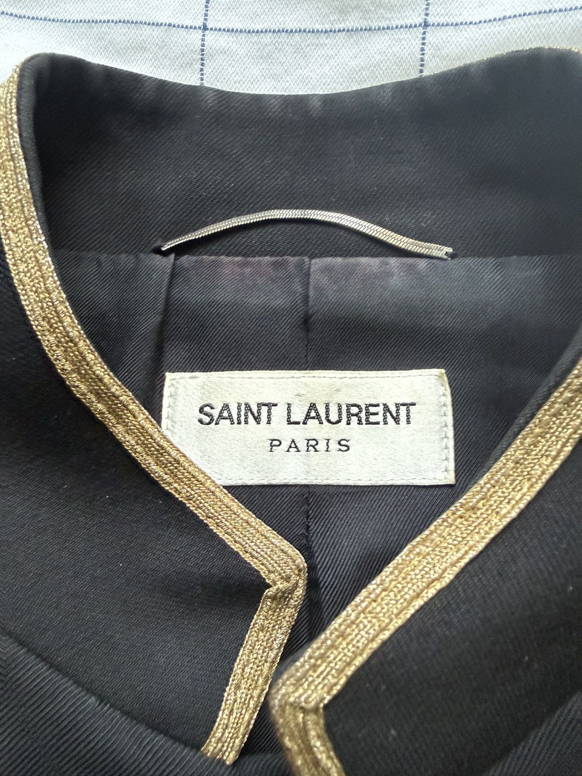 Saint Laurent Paris Saint Laurent Paris Officer Blazer Size 46S - 4 Thumbnail