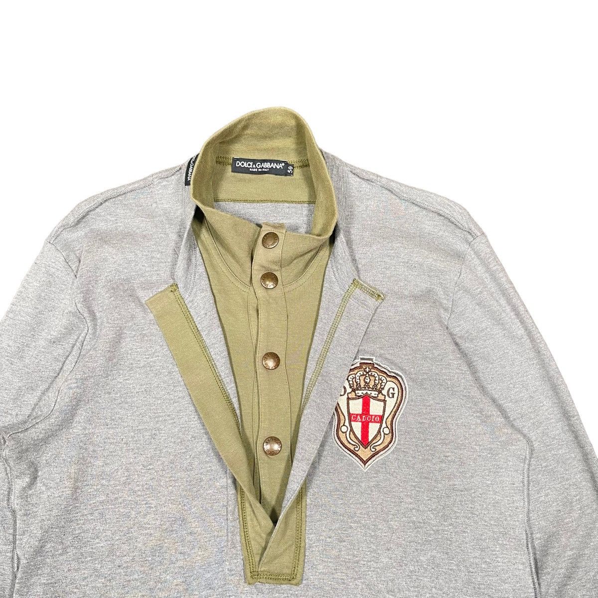 Dolce & Gabbana Dolce Gabbana Layered Olive Sweatshirt Size US M / EU 48-50 / 2 - 3 Thumbnail